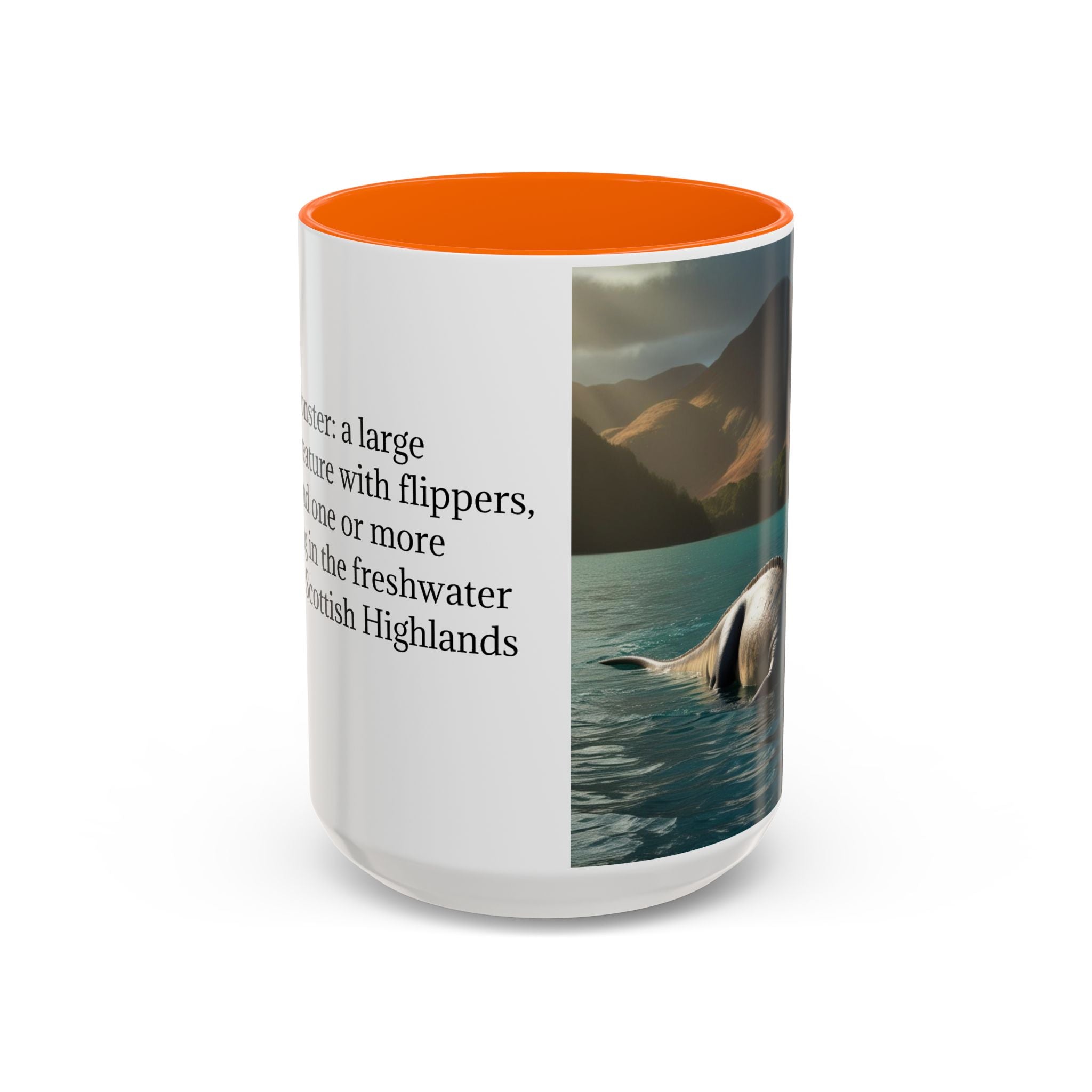 Loch Ness Monster Coffee Mug: Nessie Cryptid Gift, Scottish Sea Creature