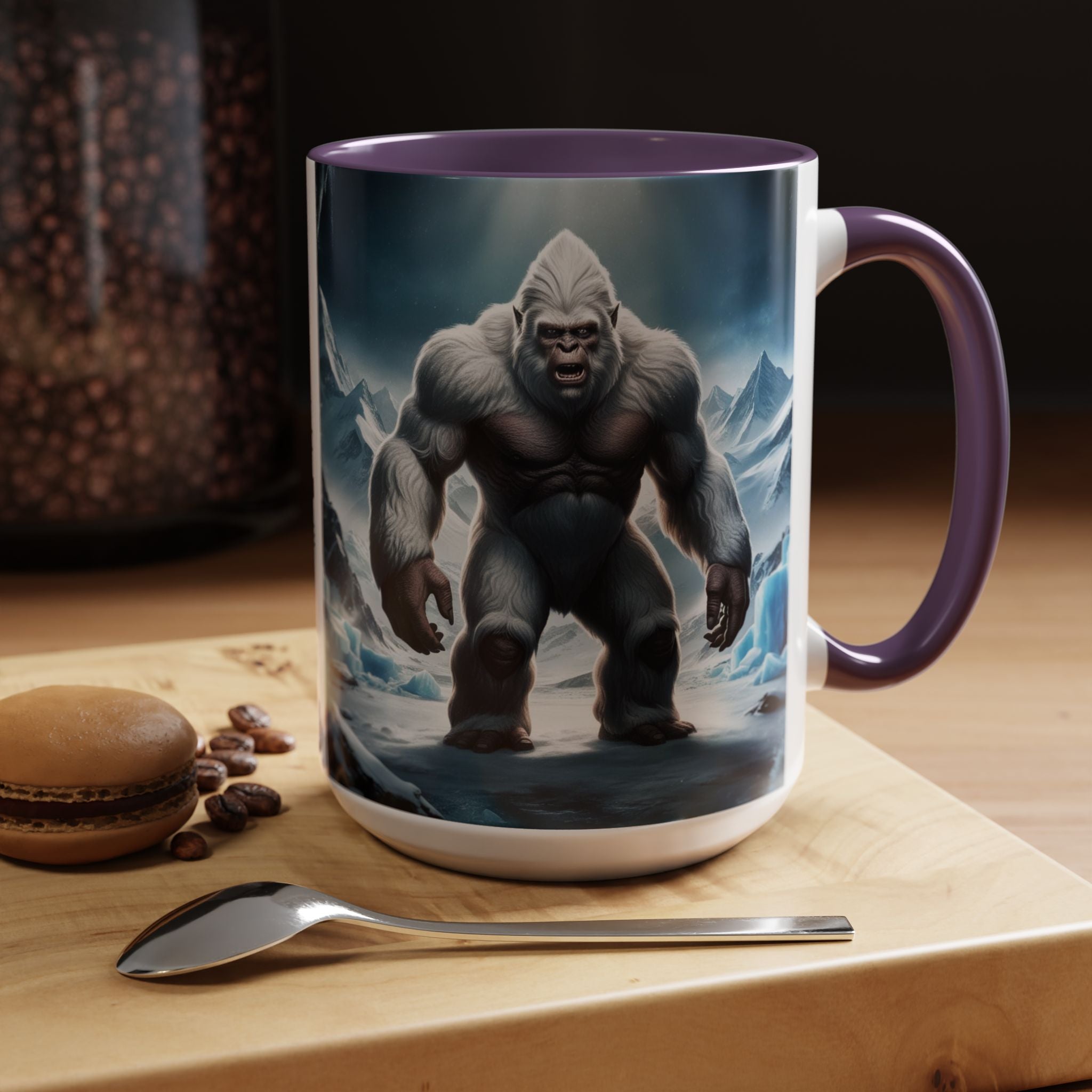 Yeti Coffee Mug: Abominable Snowman, Sasquatch Camping Gift, Himalayan Mountain Cryptid