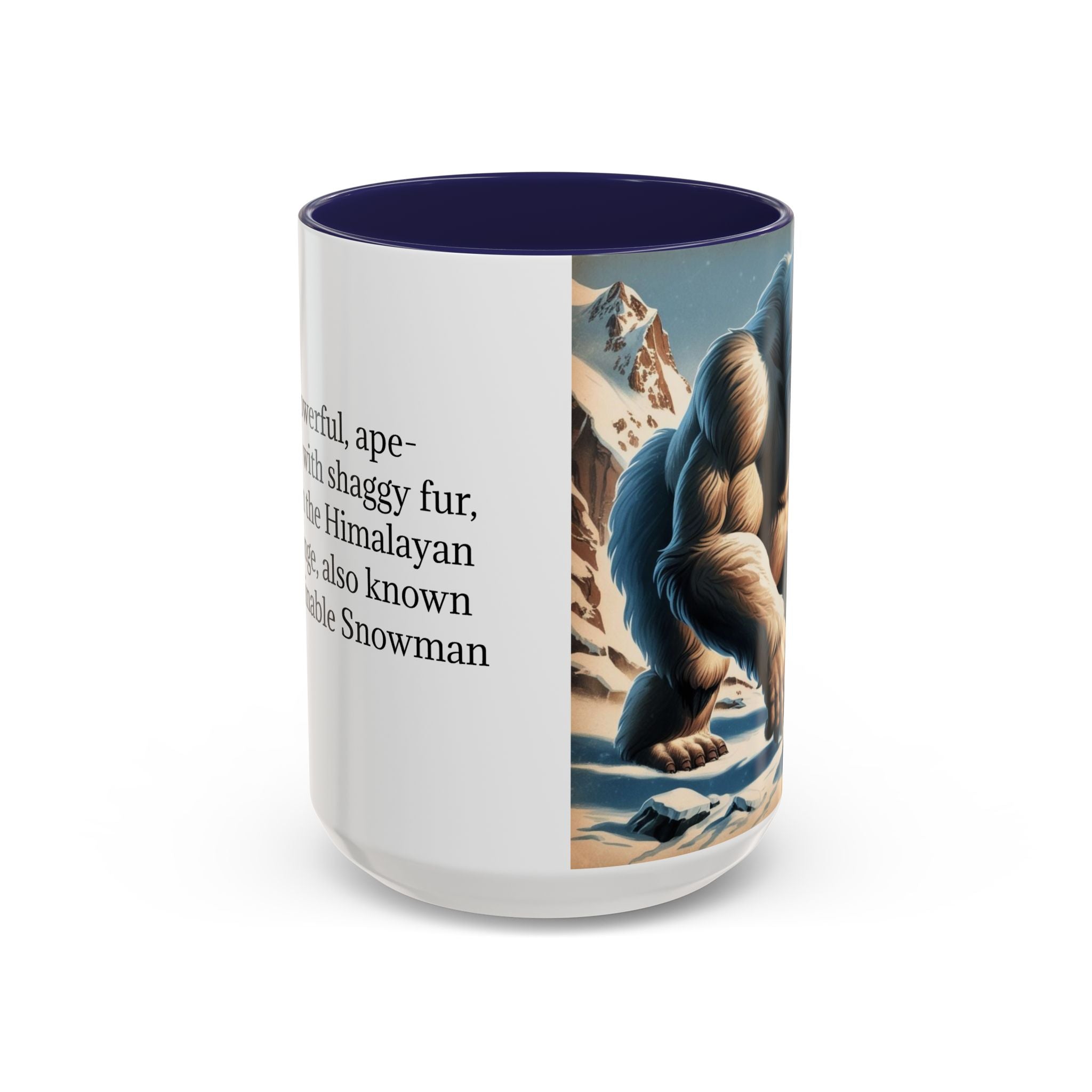 Abominable Snowman Coffee Mug: Himalayan Mountain Yeti, Mythical Creature, Sasquatch Gift