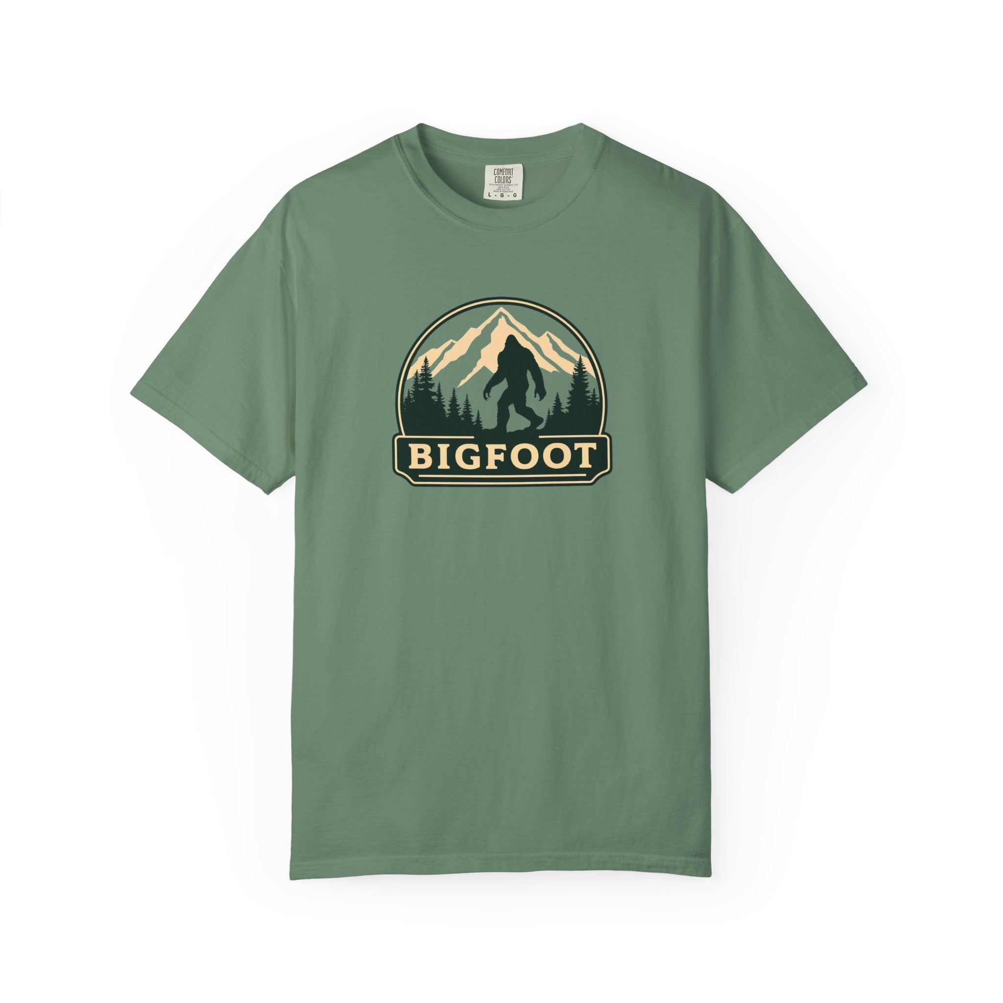 Sasquatch Camping TShirt | Bigfoot Graphic Tee, Comfort Colors®, Retro Hiking Shirt