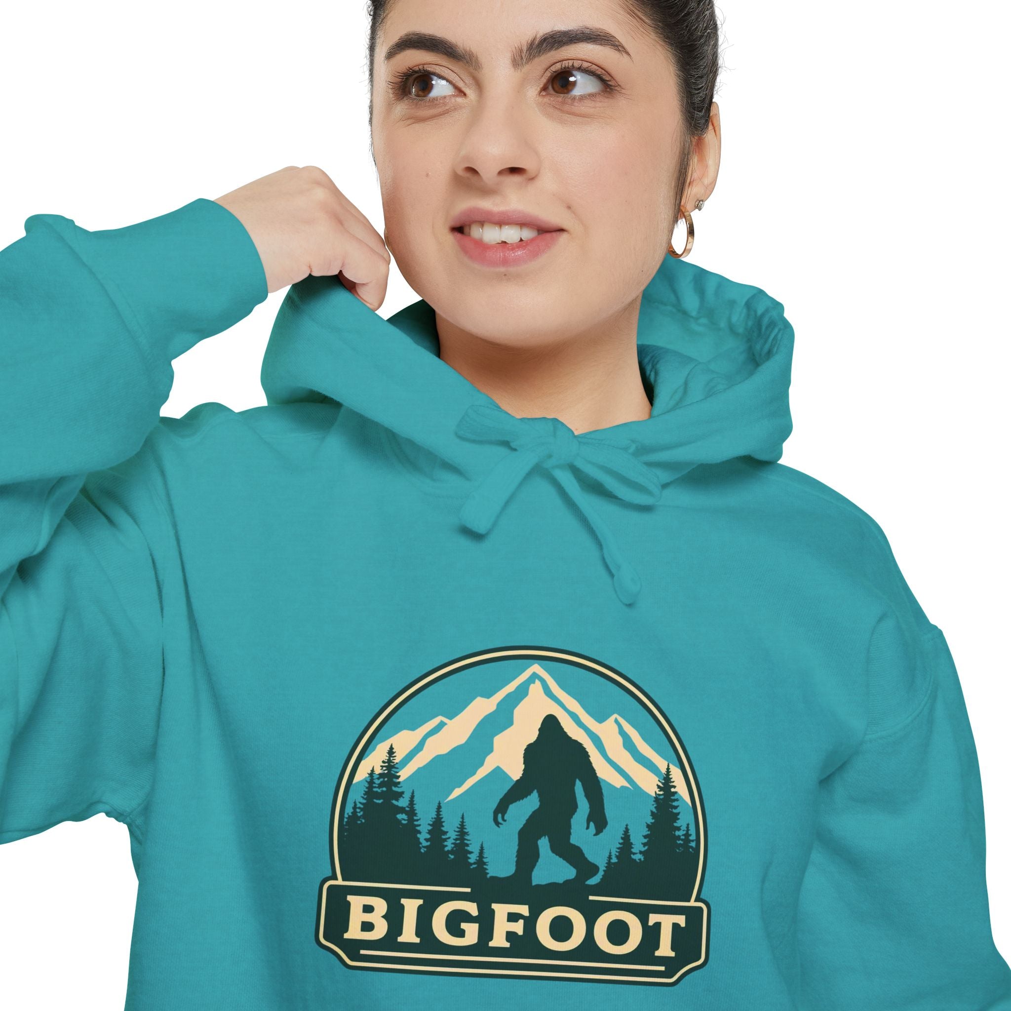 Sasquatch Hoodie - Comfort Colors® | Bigfoot Sweatshirt, Hiking Gift for Nature Lovers, Cozy Unisex Pullover