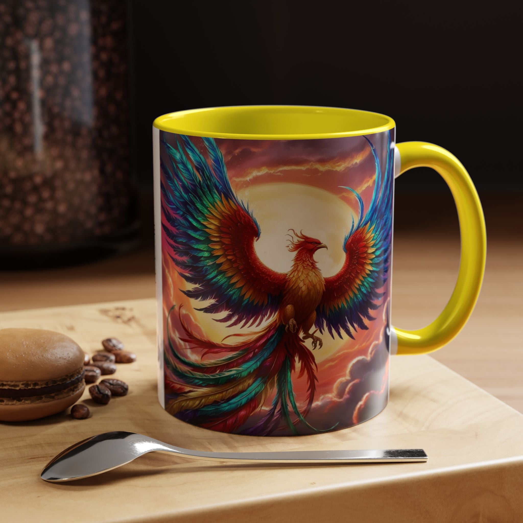 Phoenix Bird Coffee Cup: Mythical Creature, Firebird Coffee Mug, Rise from the Ashes