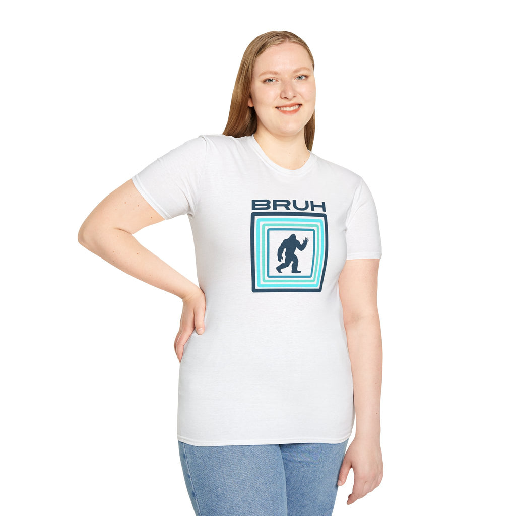 Bigfoot Graphic Tee: Sasquatch Shirt, Bruh, Soft Cotton T-shirt, Legendary Cryptid
