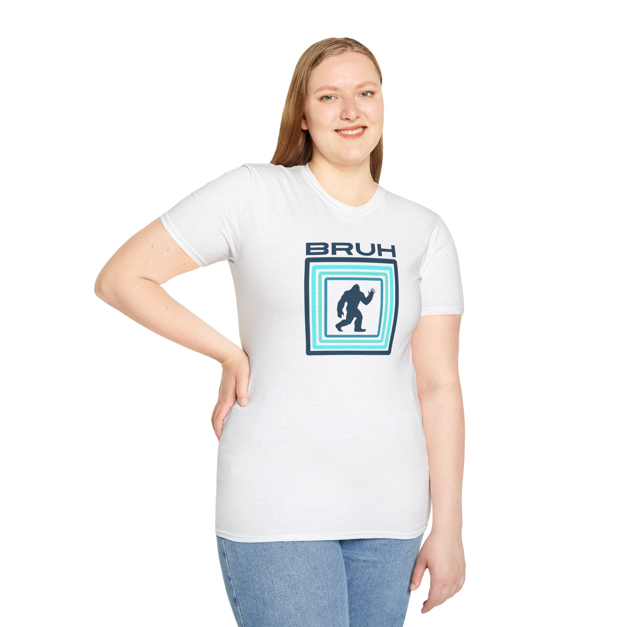 Bigfoot Graphic Tee: Sasquatch Shirt, Bruh, Soft Cotton T-shirt, Legendary Cryptid