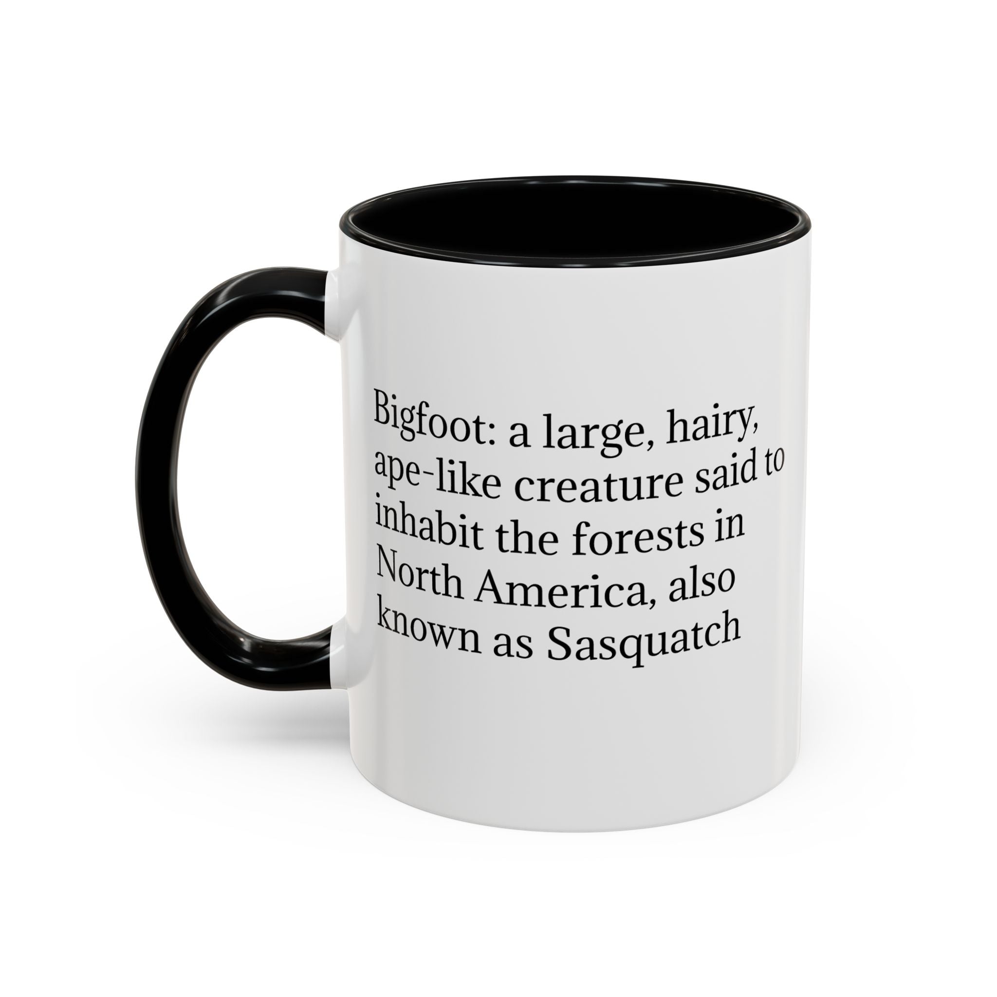 Bigfoot Coffee Mug: Sasquatch, Forest Cryptid, Mythical Creature, Camping Gift