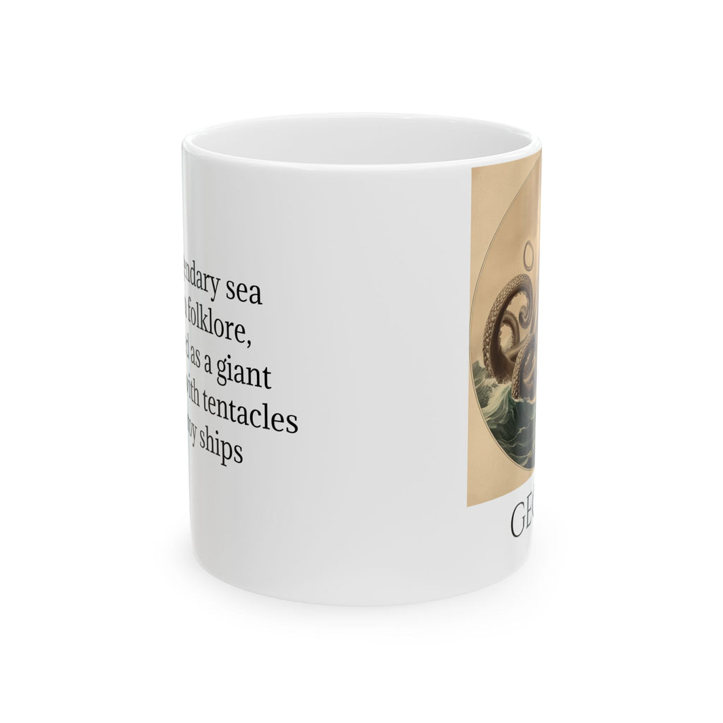 Customizable Kraken Coffee Mug: Mythical Creature, Octopus Coffee Cup, Sea Monster Gift