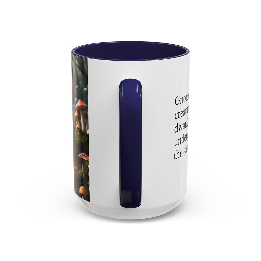 Gnome Coffee Mug: Nordic Folklore Gift, Scandinavian Nisse, Enchanted Mushroom Garden