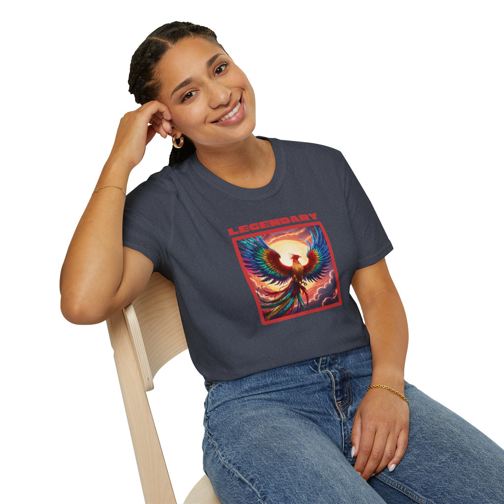 Phoenix Graphic Tee: Legendary Bird, Soft Cotton Shirt, Phoenix Rising Gift