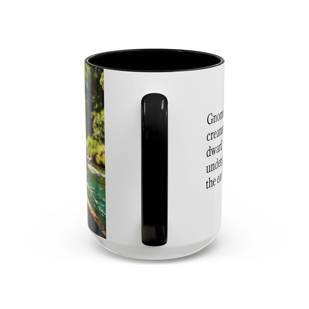 Gnome Coffee Mug:  Scandinavian Nisse, Nordic Folklore Gift, Enchanted Mushroom Garden