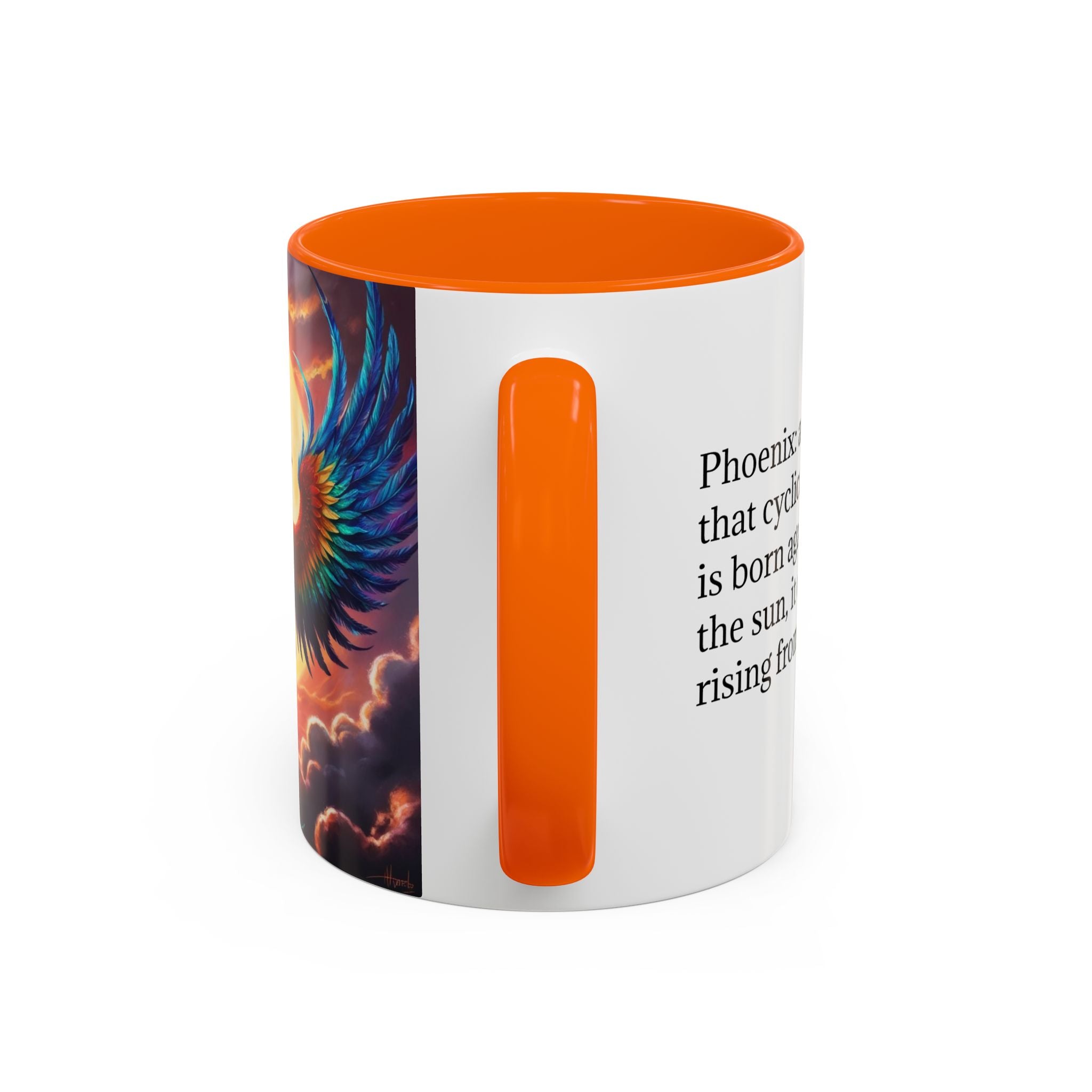 Phoenix Bird Coffee Cup: Mythical Creature, Firebird Coffee Mug, Rise from the Ashes