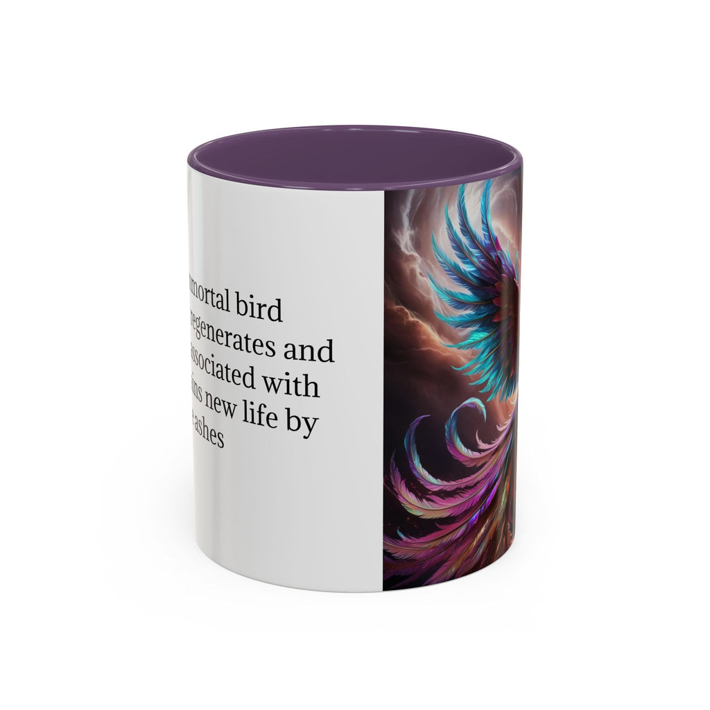 Phoenix Coffee Mug: Legendary Creature, Firebird Cryptid Coffee Cup, Renewal Rebirth