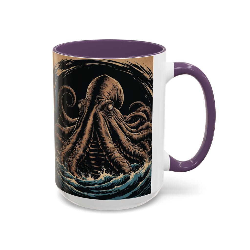 Kraken Coffee Mug: Giant Squid Coffee Cup, Sea Creature, Mugs for Men