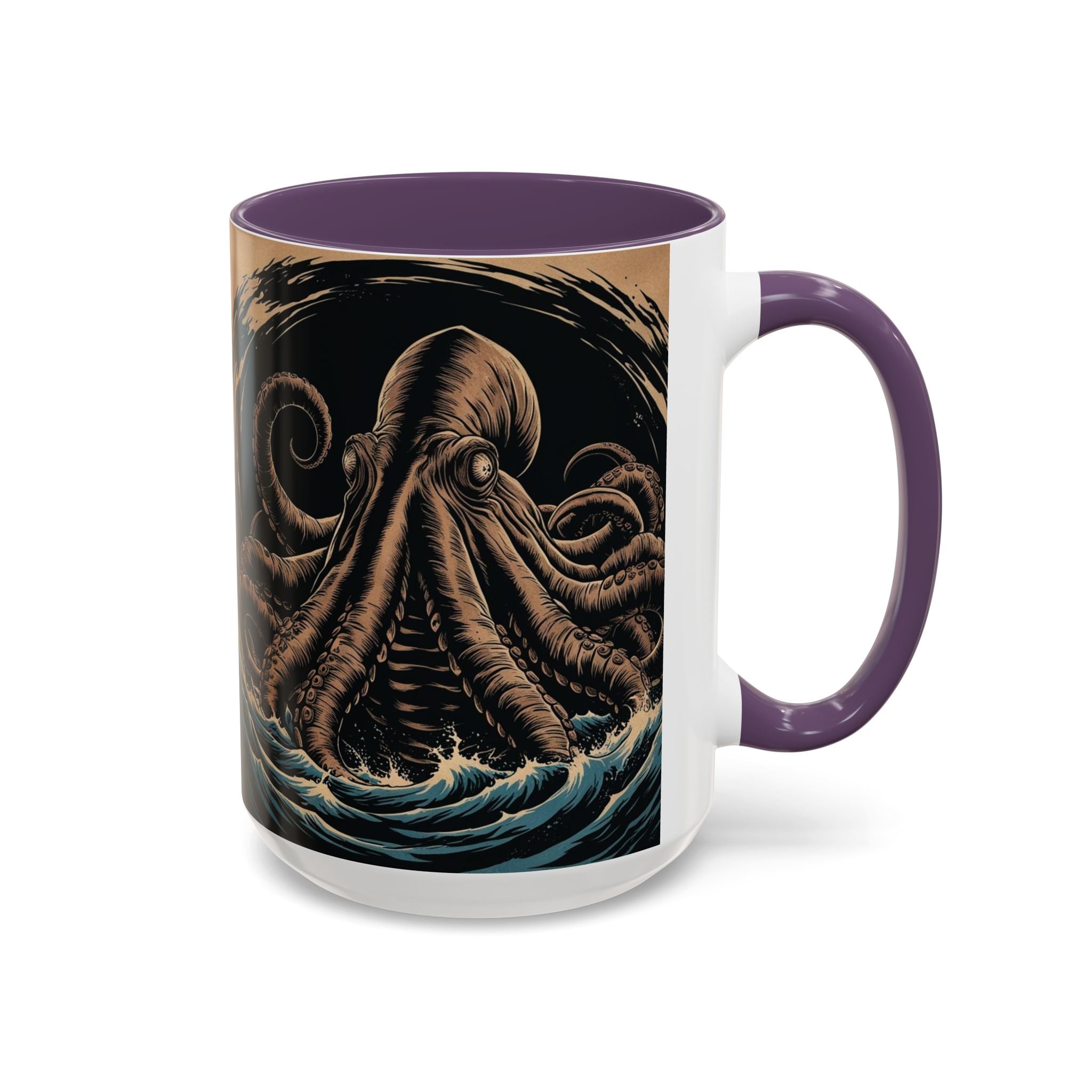 Kraken Coffee Mug: Giant Squid Coffee Cup, Sea Creature, Mugs for Men