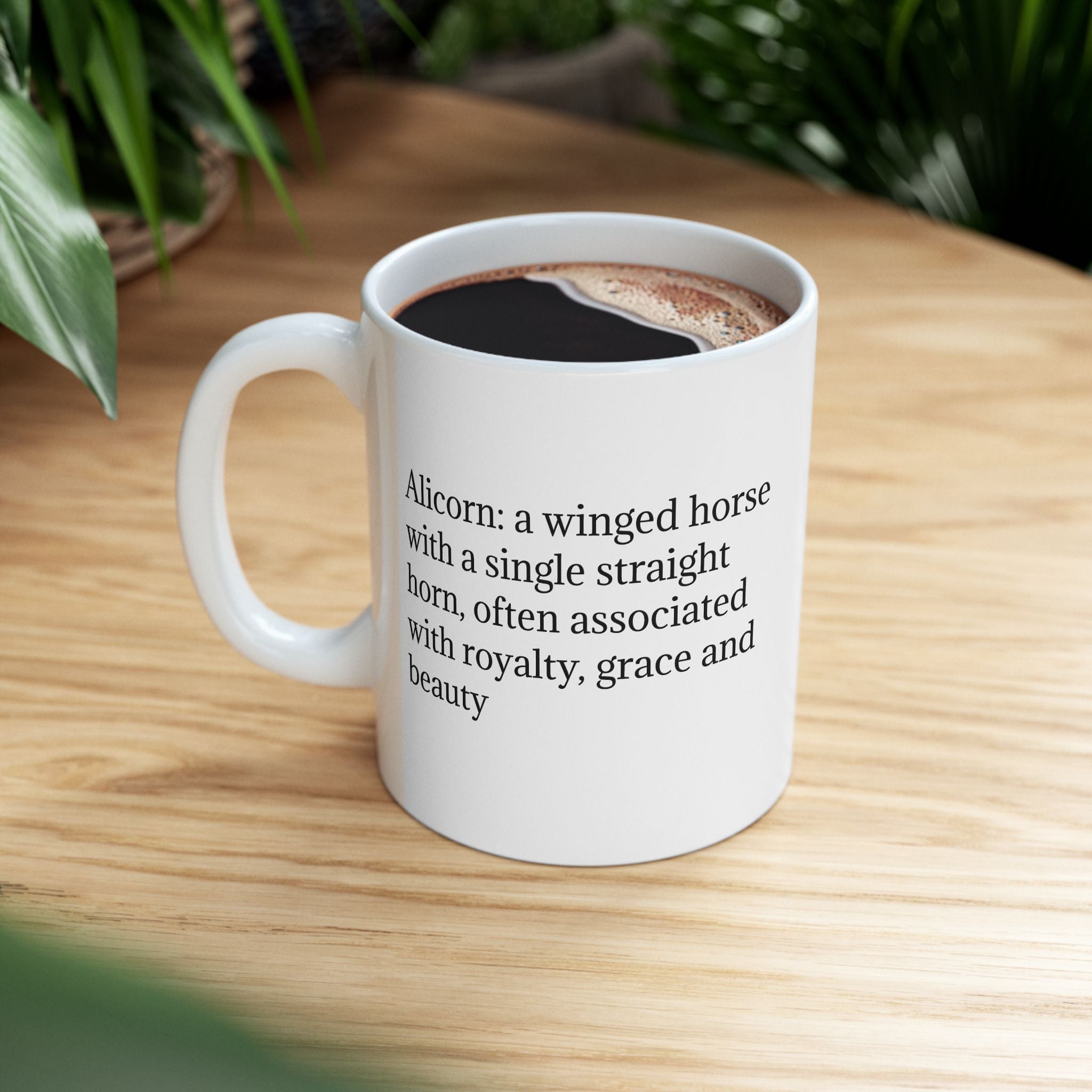 Customizable Unicorn Coffee Mug: Mythical Creature, Enchanted Alicorn, Fairytale Gift