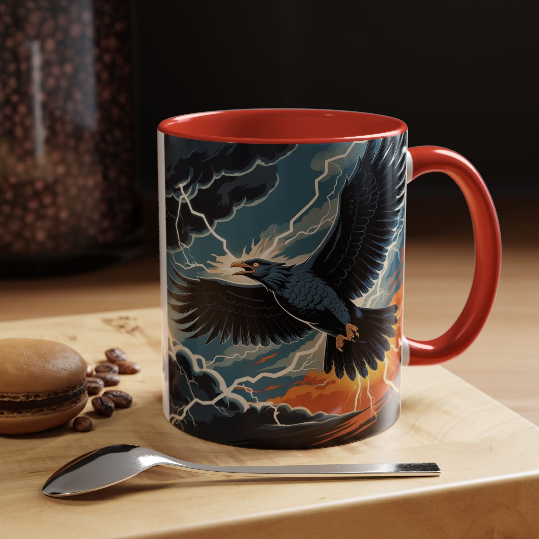 Thunderbird Coffee Cup: Native American Folklore, Legendary Creature, Coffee Mug Gift
