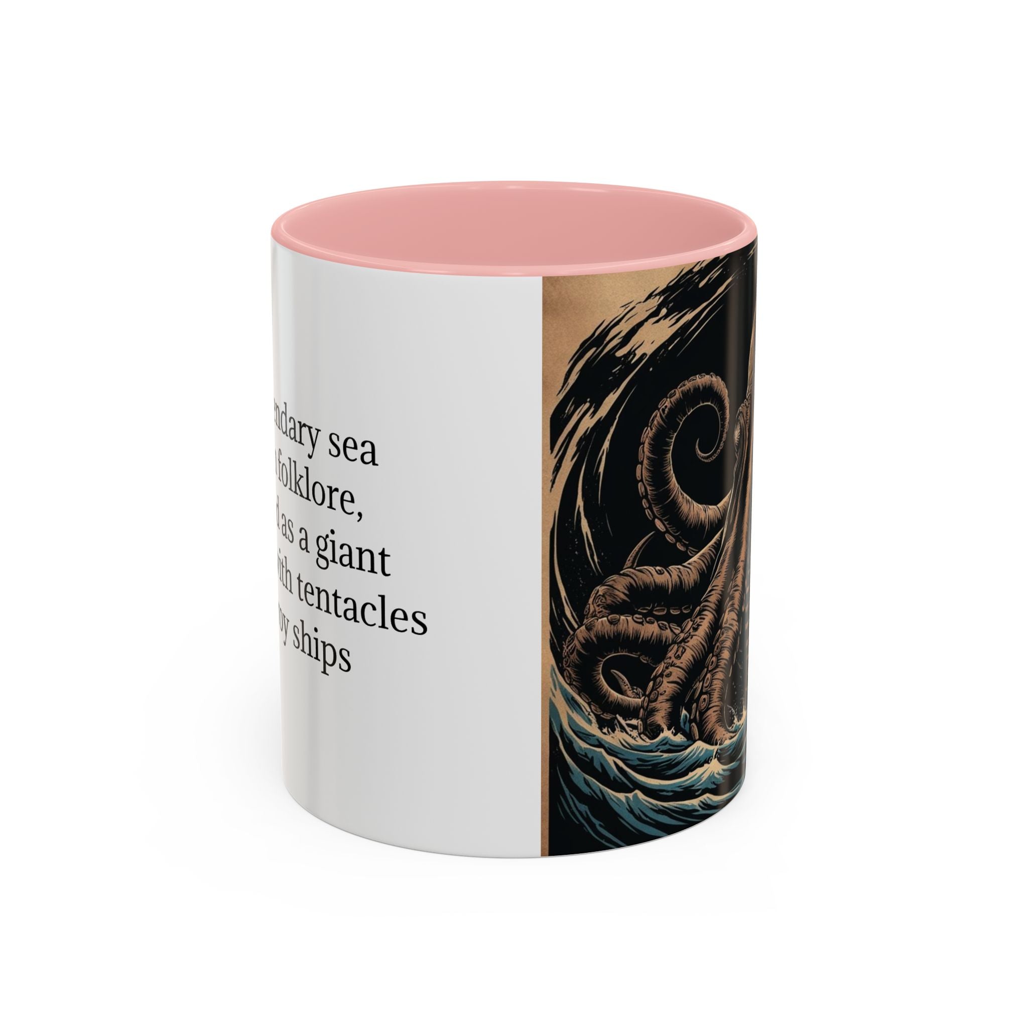 Kraken Coffee Mug: Giant Squid Coffee Cup, Sea Creature, Mugs for Men