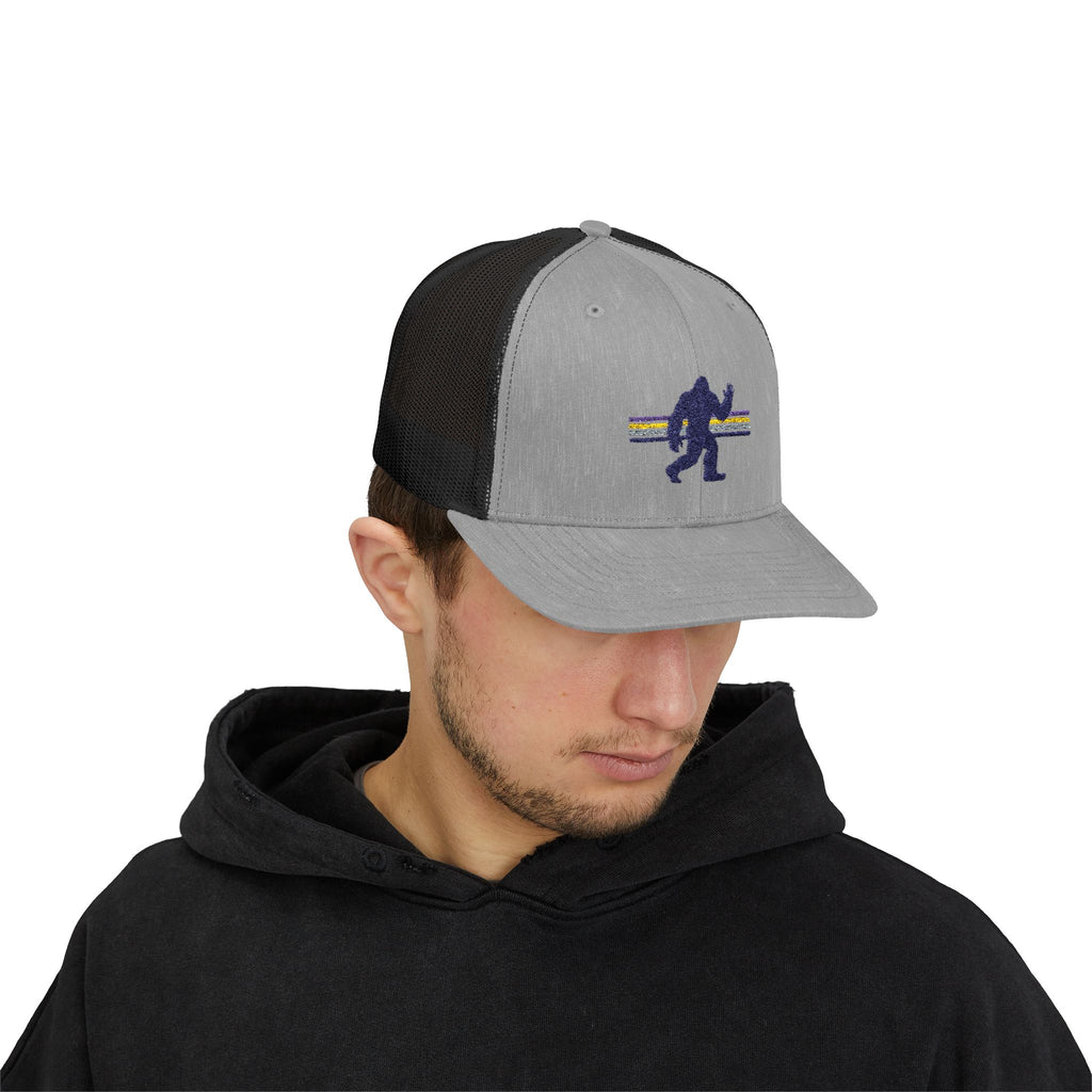 Bigfoot Baseball Cap: Sasquatch Trucker Hat, Snapback Hat, Embroidered Outdoor Gear