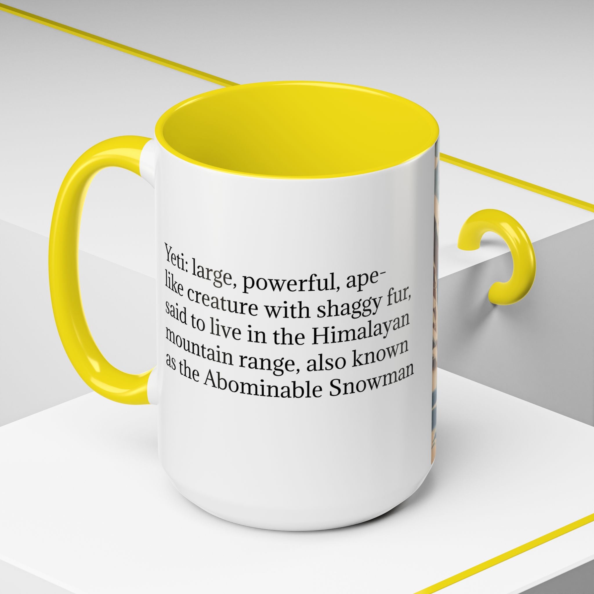 Abominable Snowman Coffee Mug: Himalayan Mountain Yeti, Mythical Creature, Sasquatch Gift