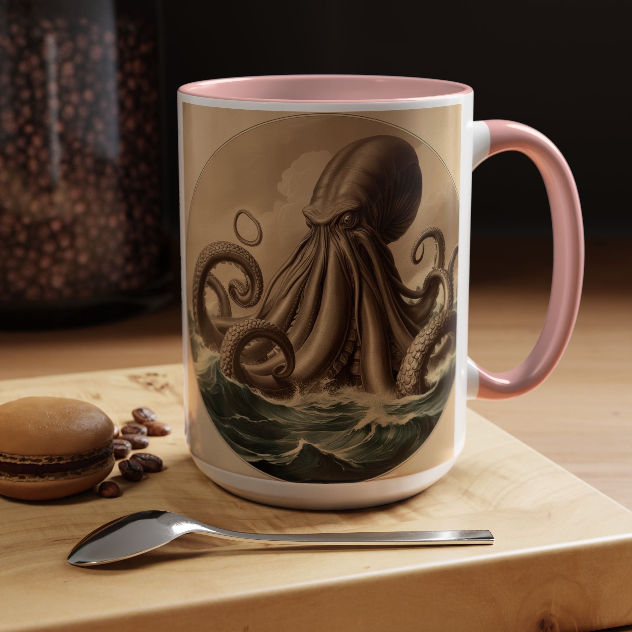Kraken Coffee Cup: Giant Squid Coffee Mug, Mugs for Men, Mythical Creature
