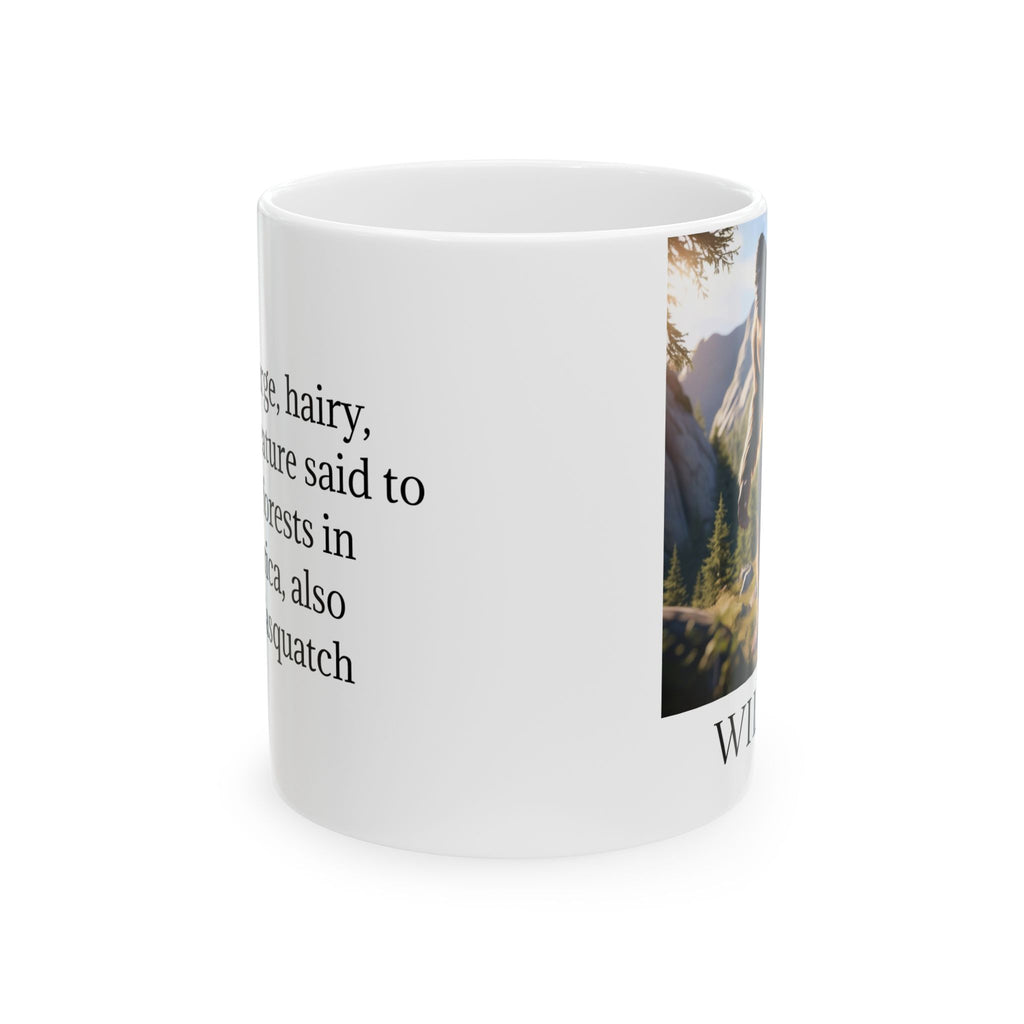 Personalized Bigfoot Coffee Cup: Sasquatch Mugs for Men, Customizable Camping Gift