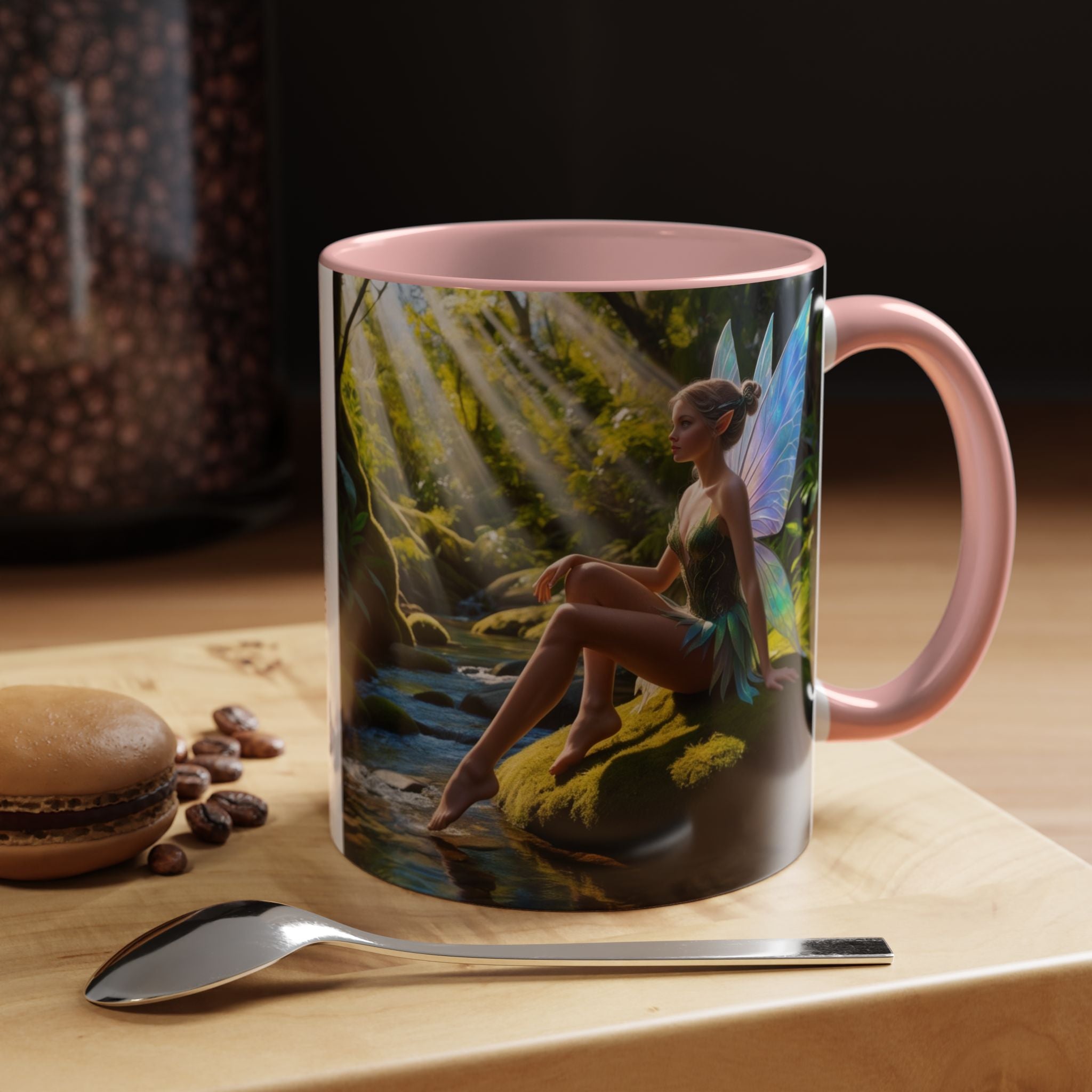 Fairy Garden Mug: Enchanted Forest Coffee Cup, Cottagecore Fantasy Gift