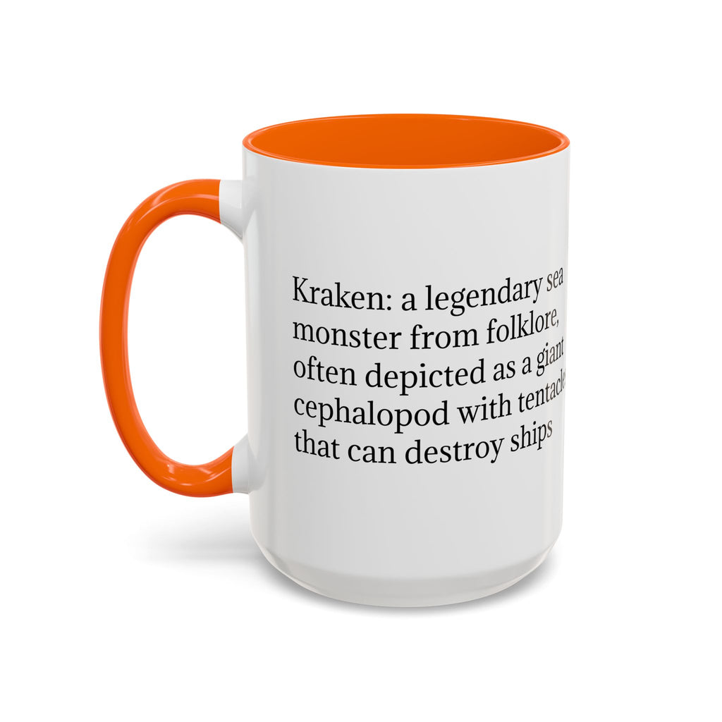 Kraken Coffee Mug: Giant Squid Coffee Cup, Legendary Monster, Nautical Gift