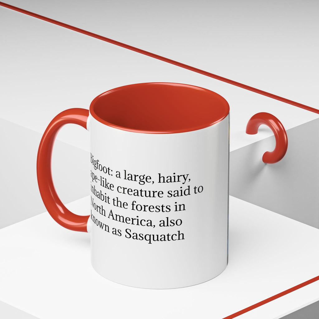Bigfoot Coffee Mug: Sasquatch, Forest Cryptid, Mythical Creature, Camping Gift