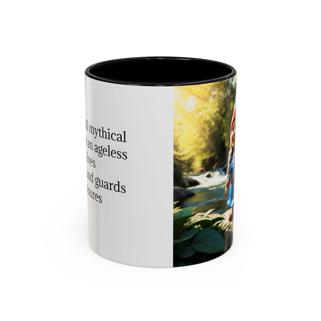 Gnome Coffee Mug:  Scandinavian Nisse, Nordic Folklore Gift, Enchanted Mushroom Garden