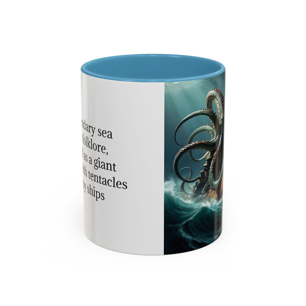 Kraken Coffee Mug: Giant Squid Coffee Cup, Legendary Monster, Nautical Gift