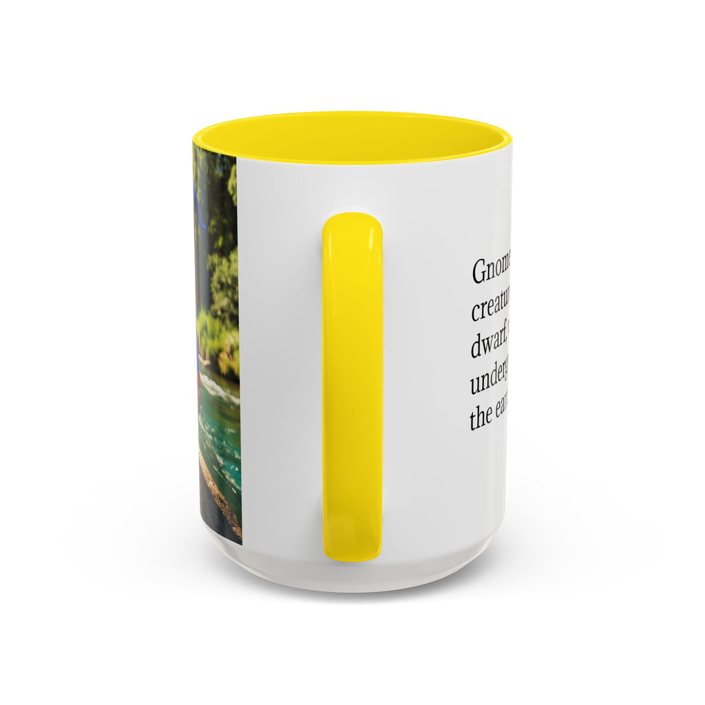 Gnome Coffee Mug:  Scandinavian Nisse, Nordic Folklore Gift, Enchanted Mushroom Garden