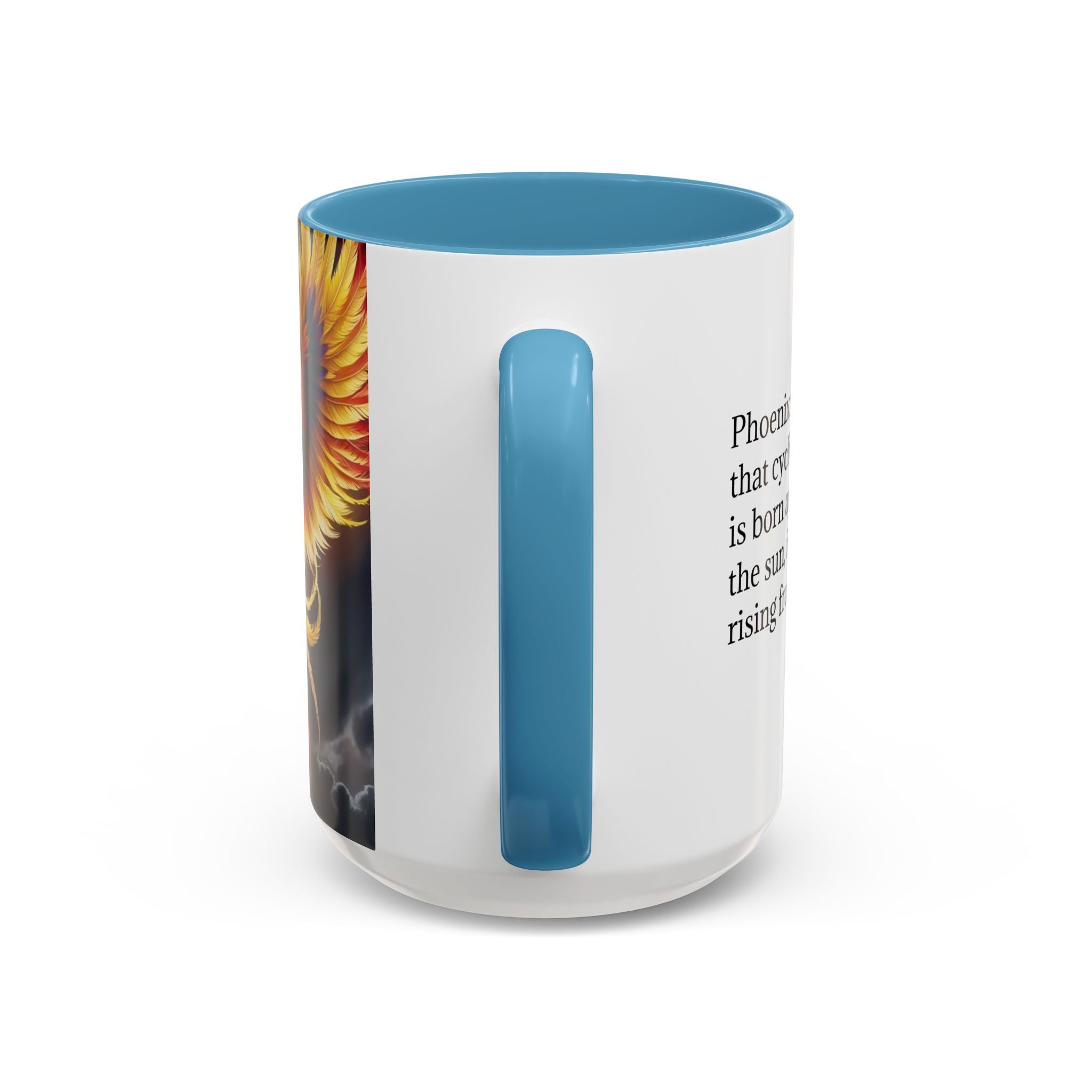 Phoenix Coffee Mug: Mythical Firebird Ceramic Cup, Fantasy Mug, Legendary Creature