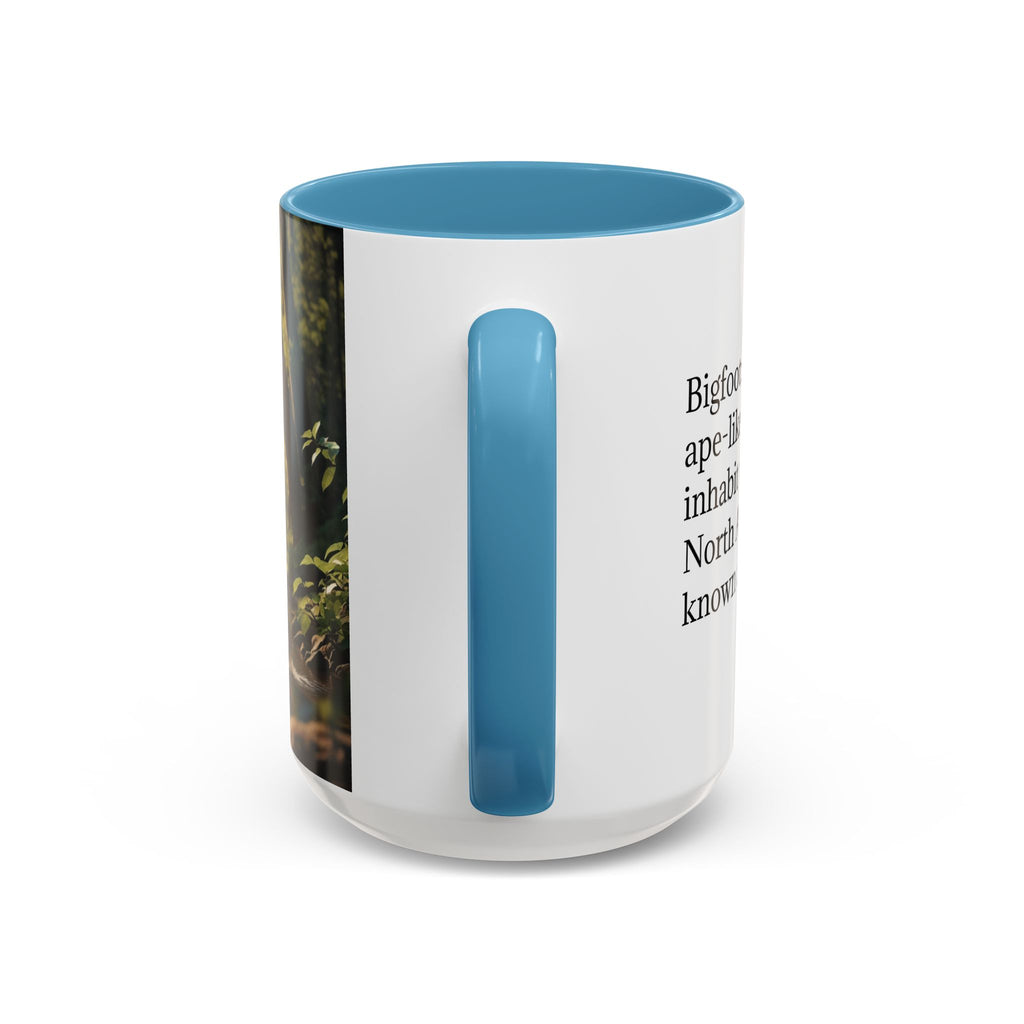Bigfoot Coffee Mug: Sasquatch, Forest Cryptid, Mythical Creature, Camping Gift