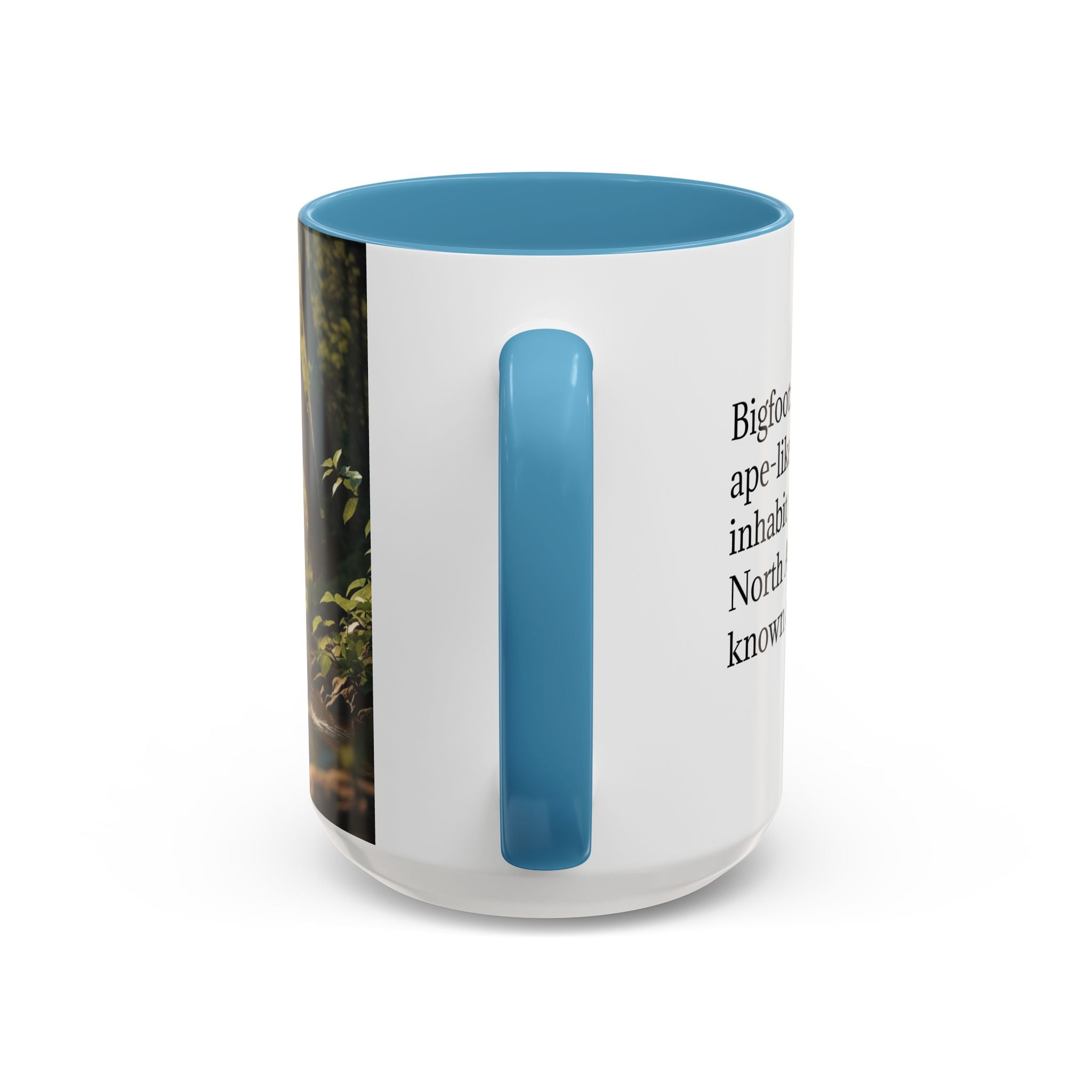 Bigfoot Coffee Mug: Sasquatch, Forest Cryptid, Mythical Creature, Camping Gift