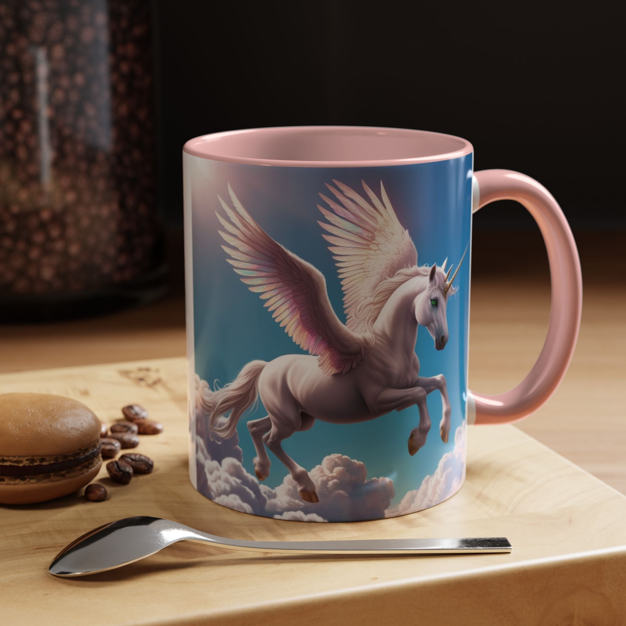 Unicorn Coffee Cup: Fantasy Alicorn Mug, Legendary Creature, Enchanted Gift (Purple)