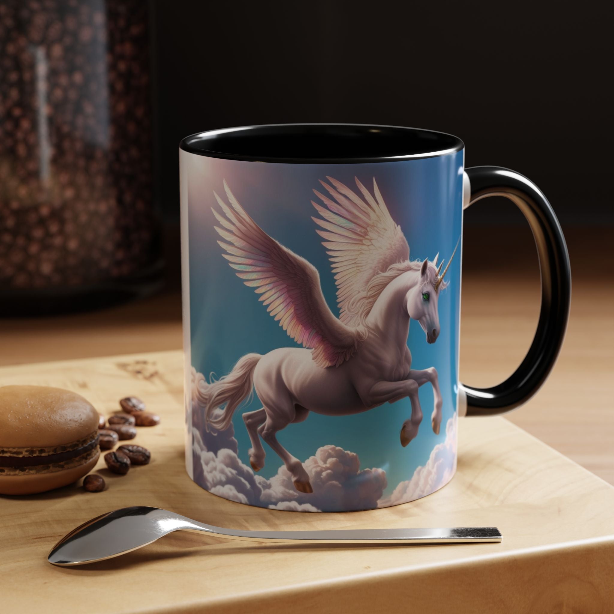 Unicorn Coffee Cup: Fantasy Alicorn Mug, Legendary Creature, Enchanted Gift (Purple)