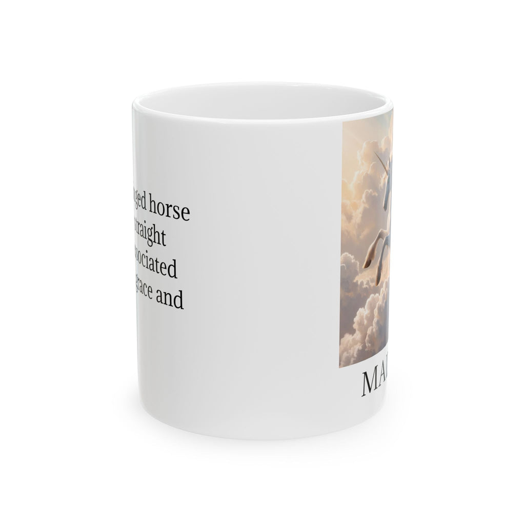 Personalized Unicorn Coffee Mug: Mythical Creature, Enchanted Alicorn, Customizable Gift