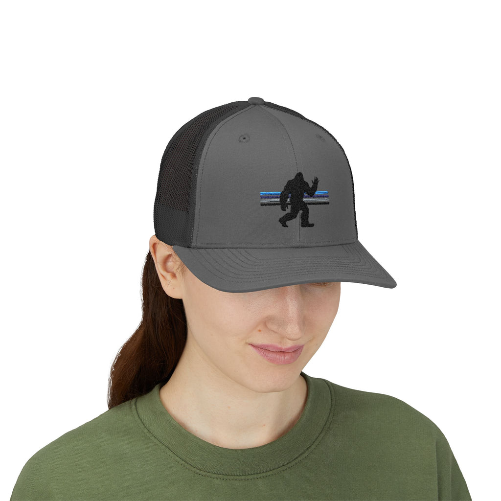 Bigfoot Baseball Cap: Sasquatch Trucker Hat, Custom Outdoor Gear, Snapback Hat