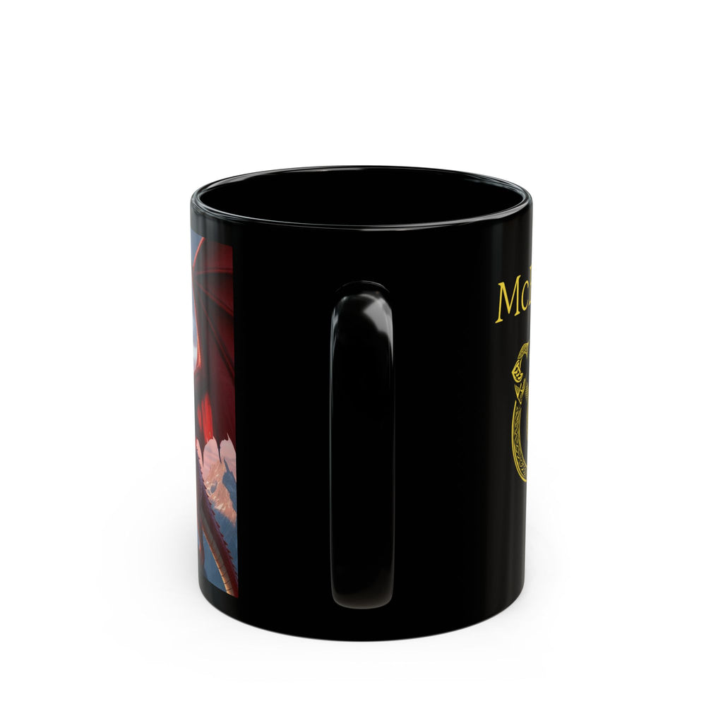 Customizable Dragon Coffee Mug: Personalized Family Crest, DnD Gift, Fire Drake