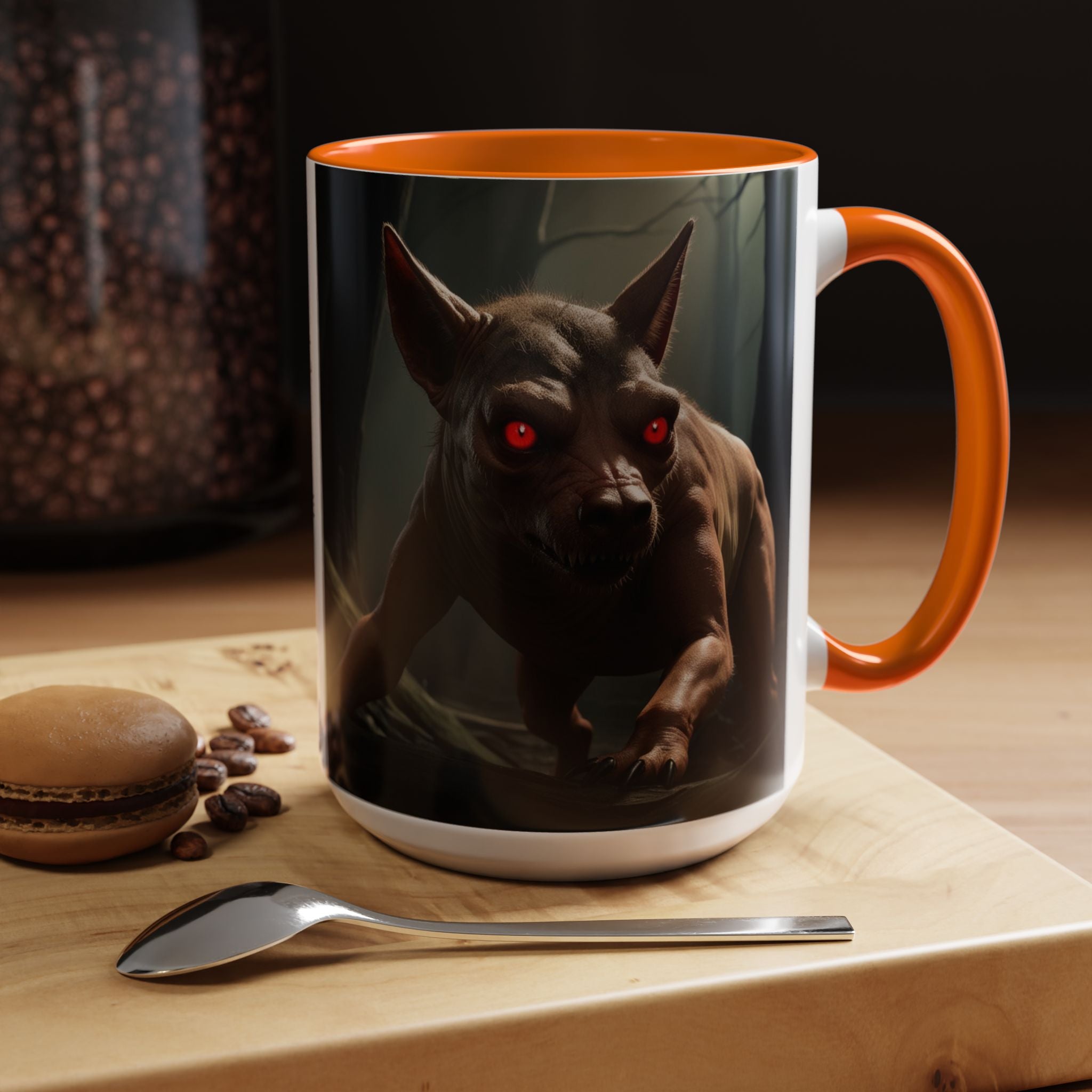 Chupacabra Coffee Cup Supernatural Beast, Mexican Folklore Gift, Mythical Canine Cryptid