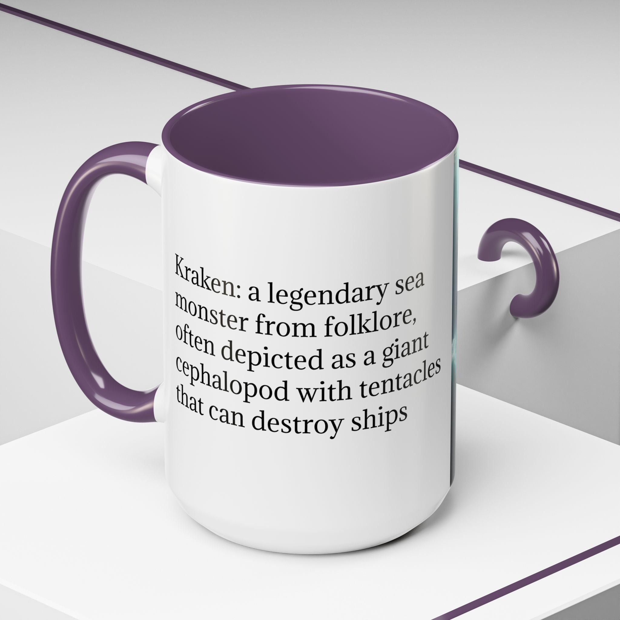 Kraken Coffee Mug: Giant Squid Coffee Cup, Legendary Monster, Nautical Gift
