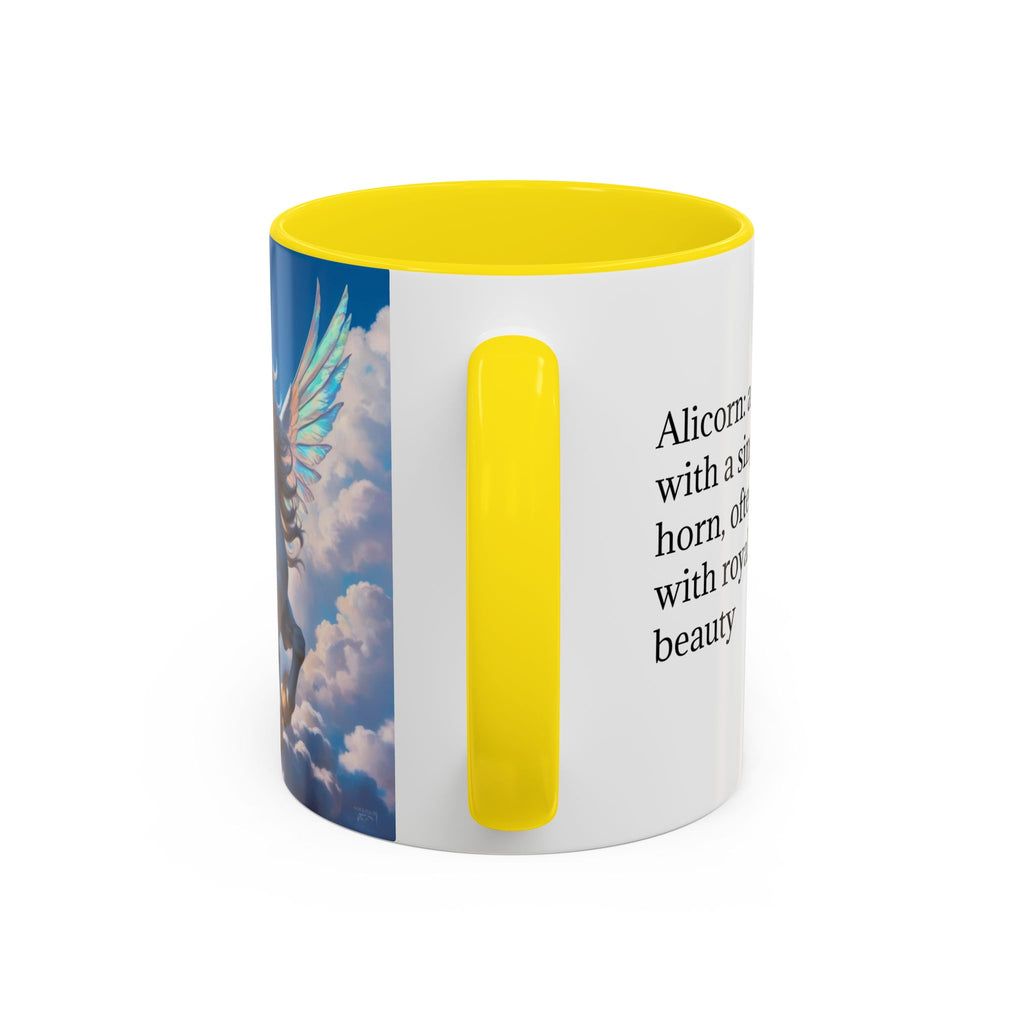 Unicorn Coffee Mug: Fairytale Alicorn, Mythical Creature, Enchanted Gift (Blue)