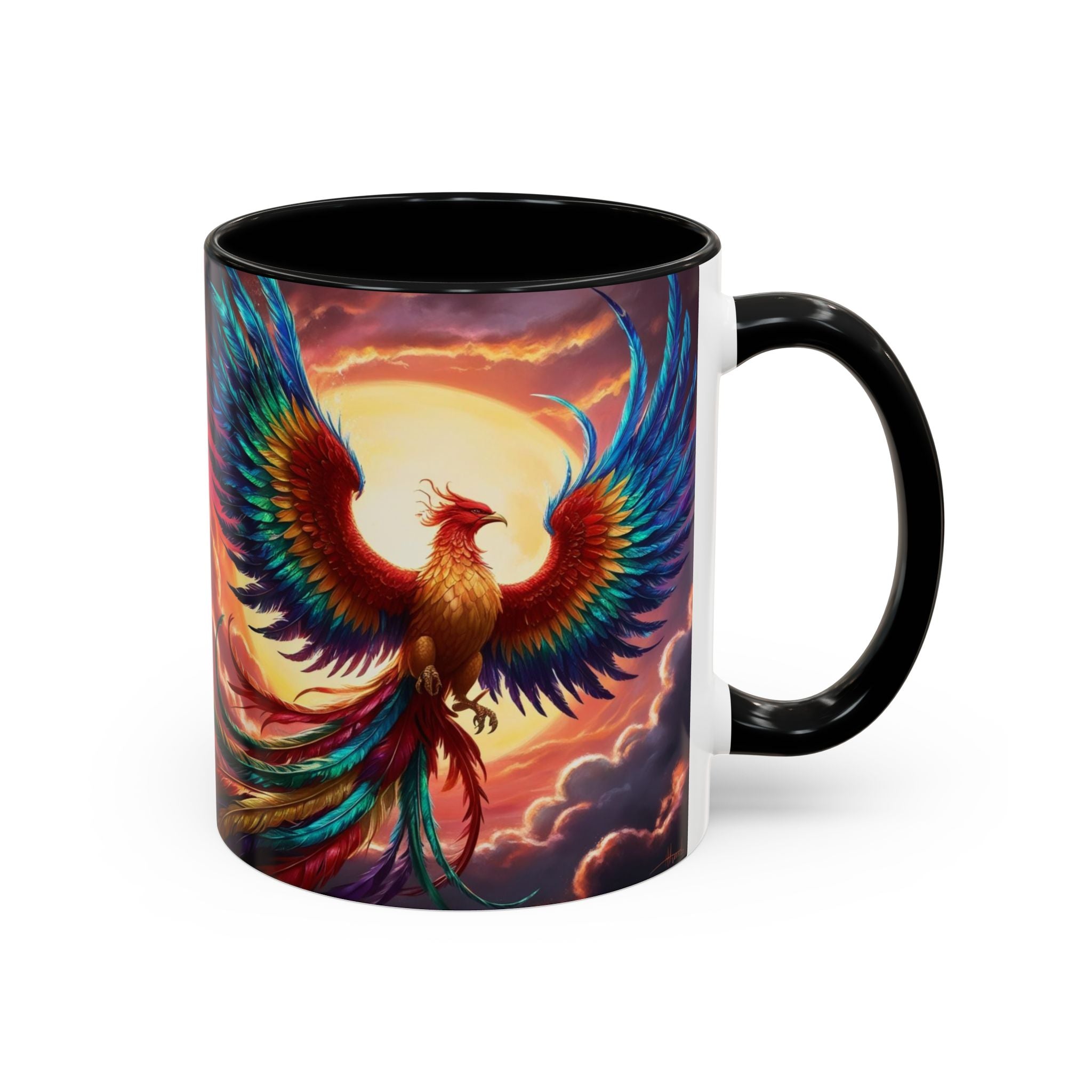 Phoenix Bird Coffee Cup: Mythical Creature, Firebird Coffee Mug, Rise from the Ashes