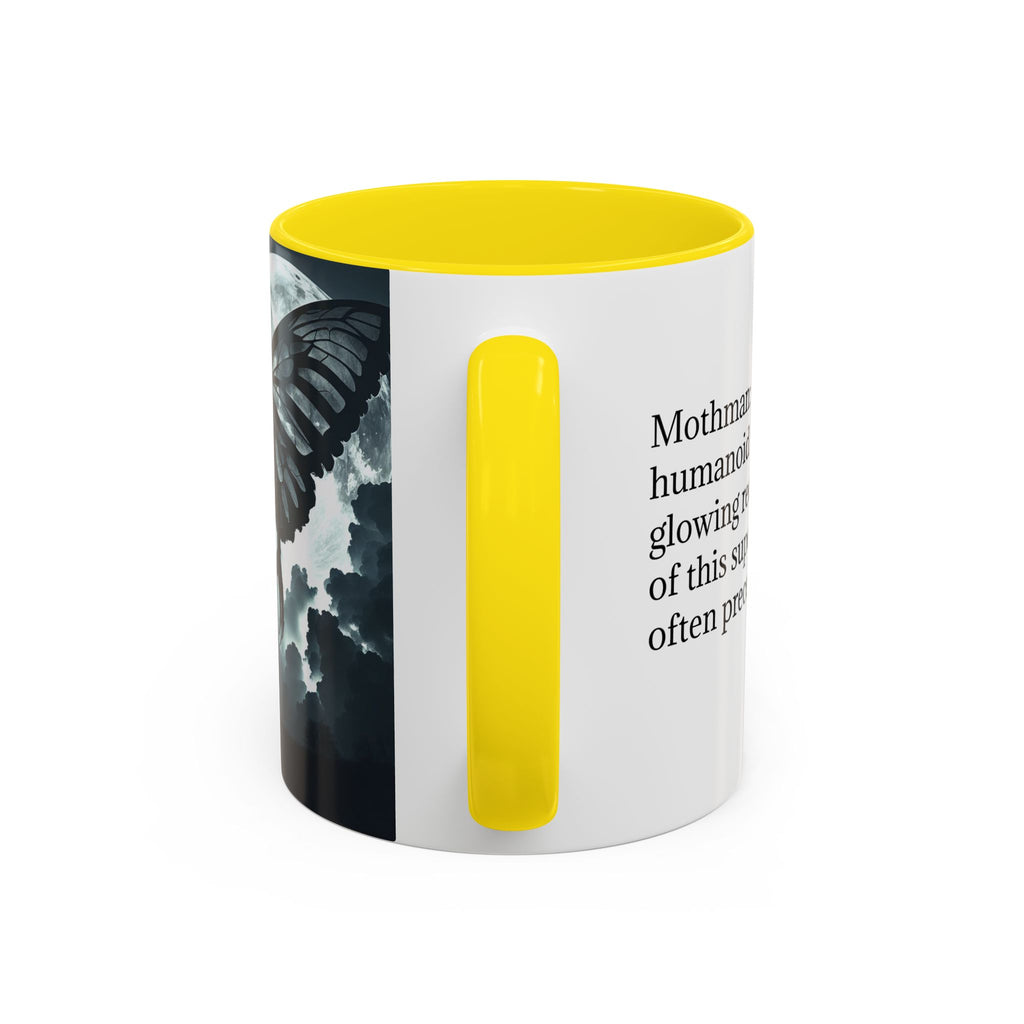 Mothman Coffee Mug: Supernatural Cryptid, Legendary Monster, Mugs for Men (Moon)
