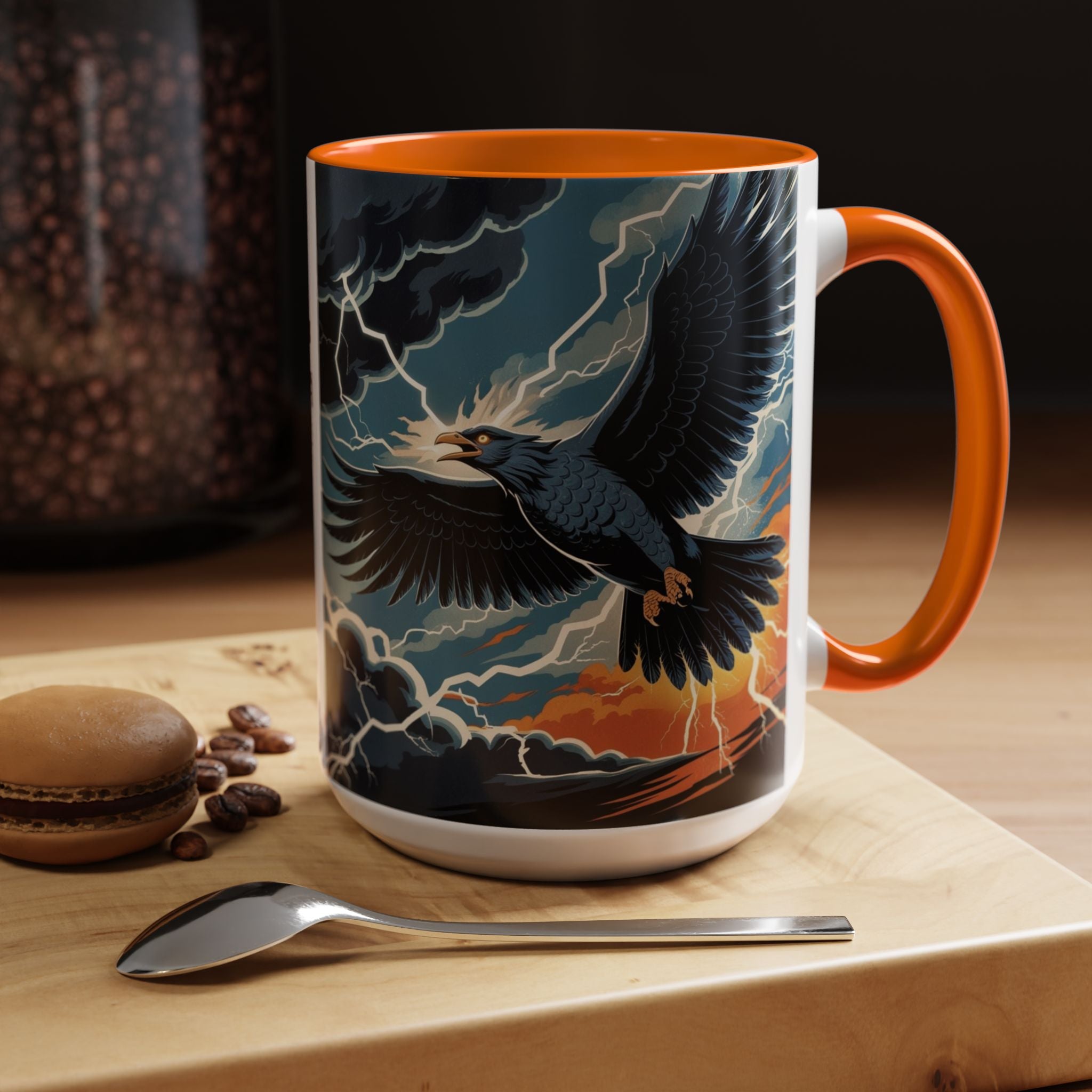 Thunderbird Coffee Cup: Native American Folklore, Legendary Creature, Coffee Mug Gift