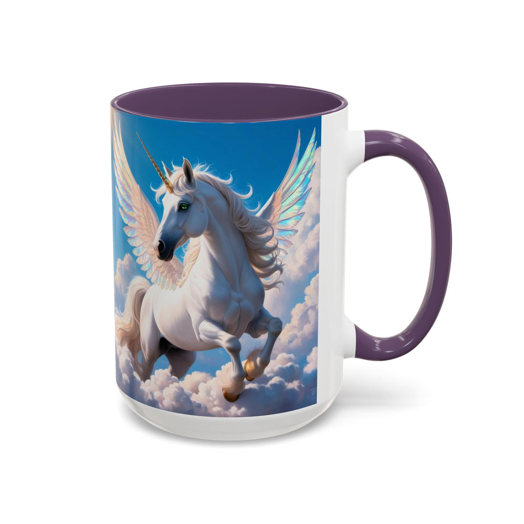 Unicorn Coffee Mug: Fairytale Alicorn, Mythical Creature, Enchanted Gift (Blue)