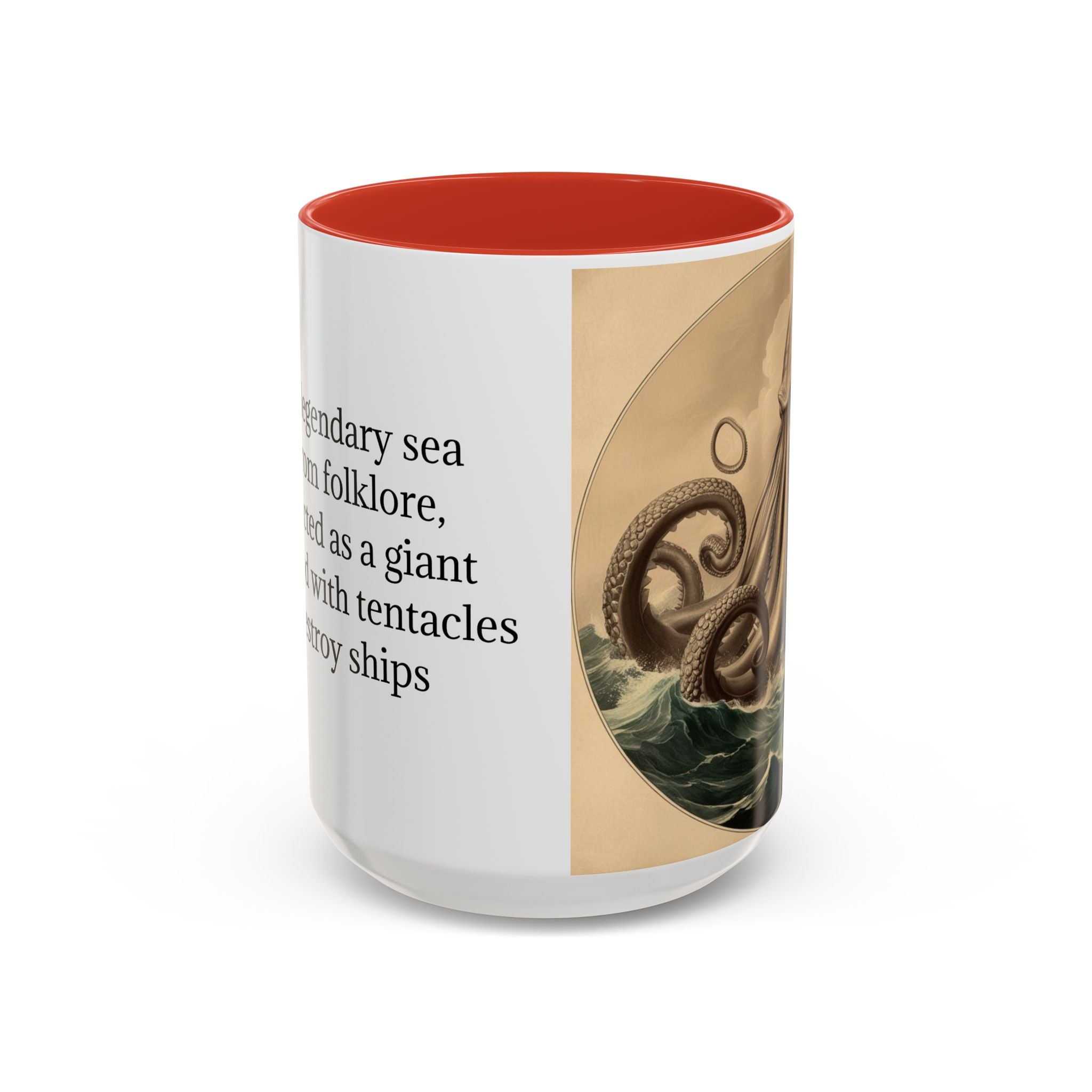 Kraken Coffee Cup: Giant Squid Coffee Mug, Mugs for Men, Mythical Creature