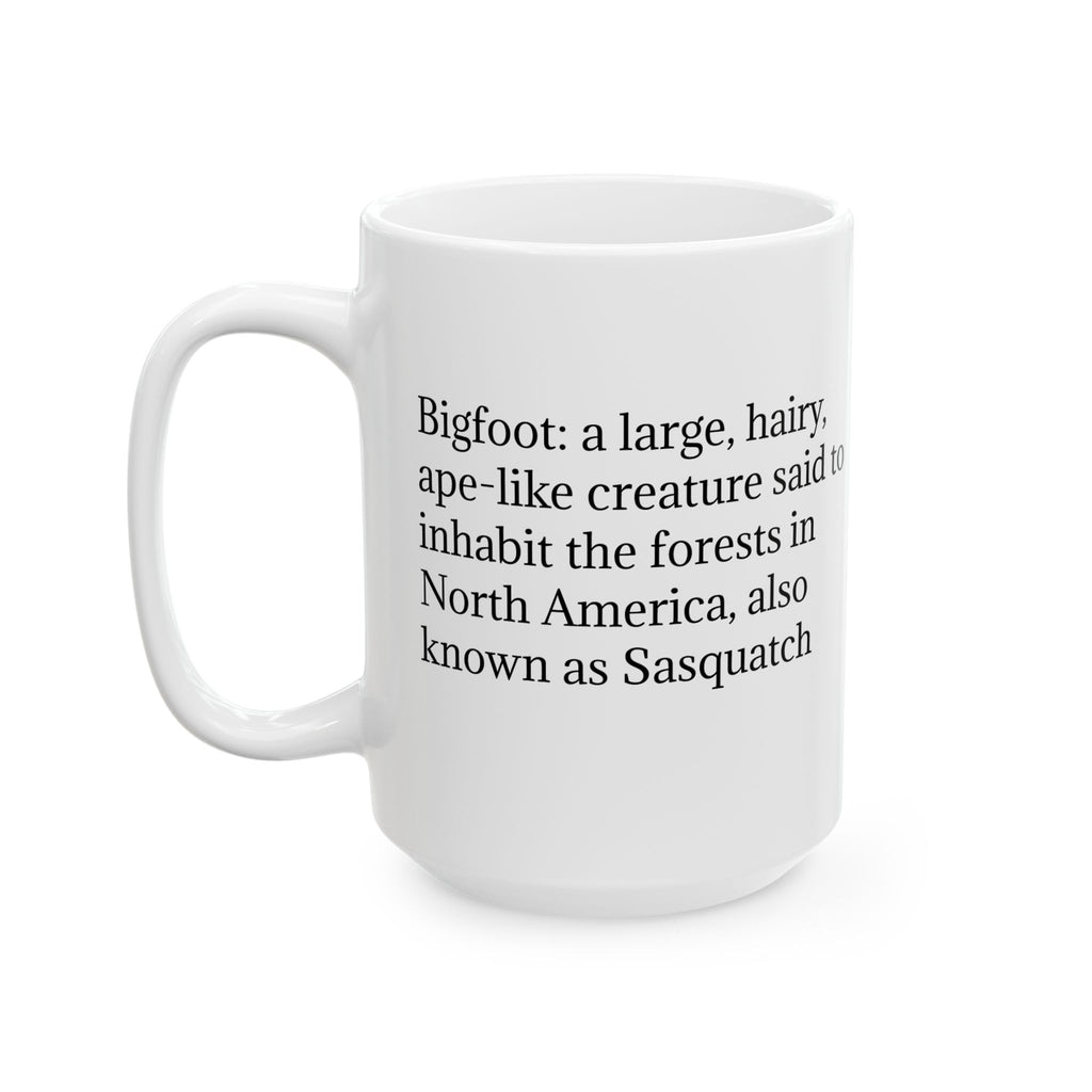 Personalized Bigfoot Coffee Cup: Sasquatch Mugs for Men, Customizable Camping Gift