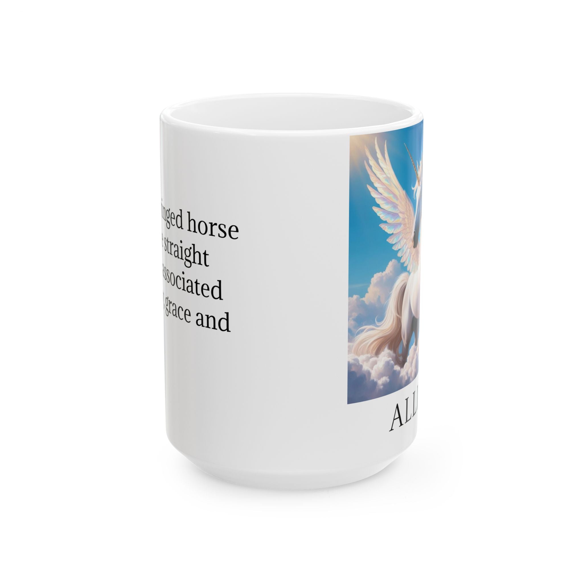 Customizable Unicorn Coffee Mug: Mythical Creature, Enchanted Alicorn, Fairytale Gift