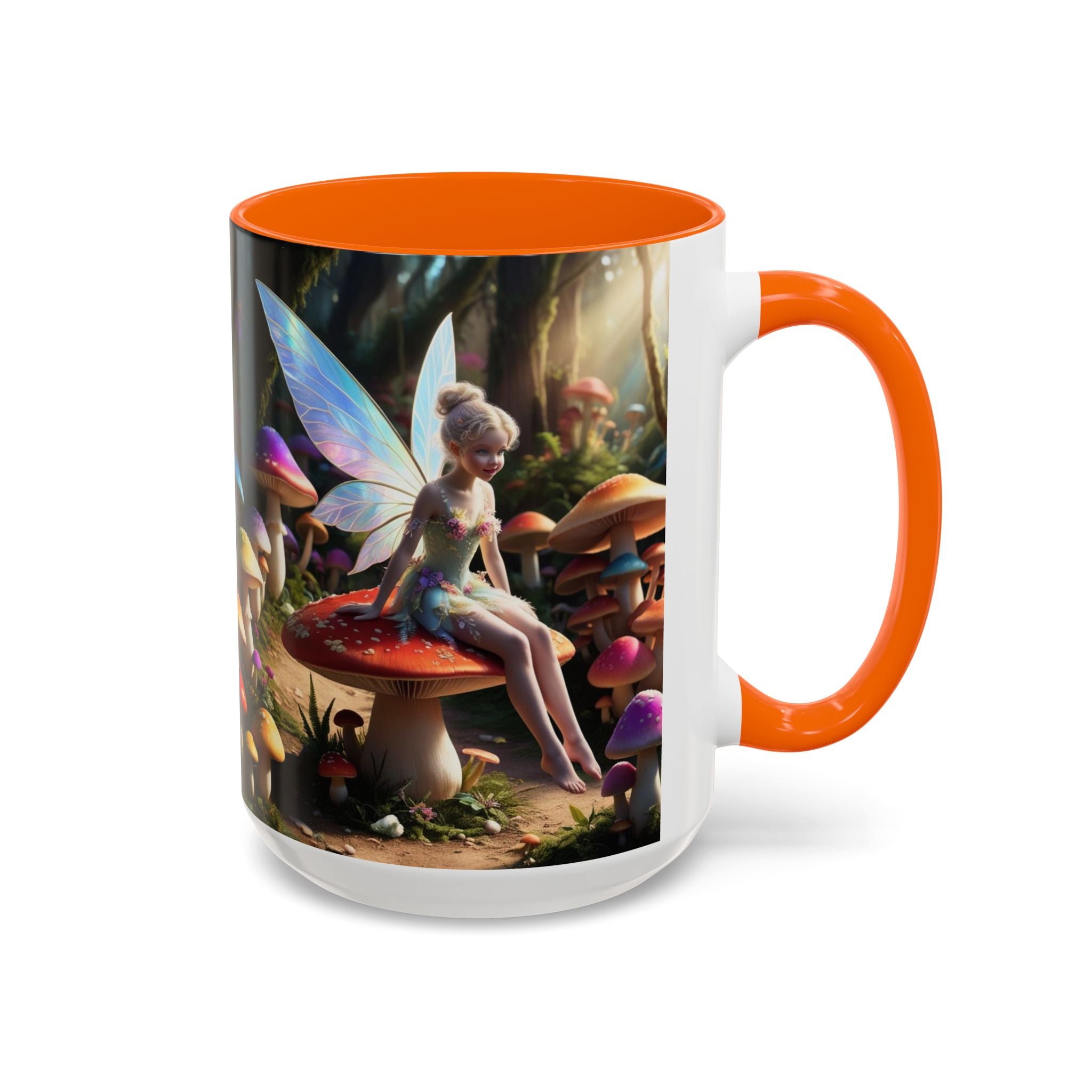 Fairy Garden Mug: Ceramic Toadstool Coffee Cup, Enchanted Forest Fantasy Gift