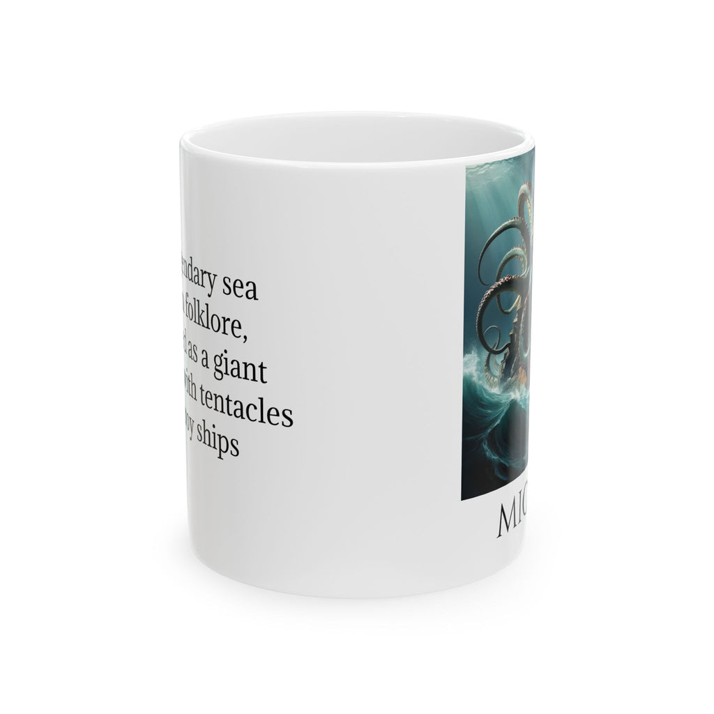 Customizable Kraken Coffee Mug: Giant Squid Coffee Cup, Sea Monster Gift